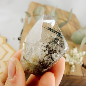 Self Standing Tourmalated Himalayan Quartz Free Form Specimen #2