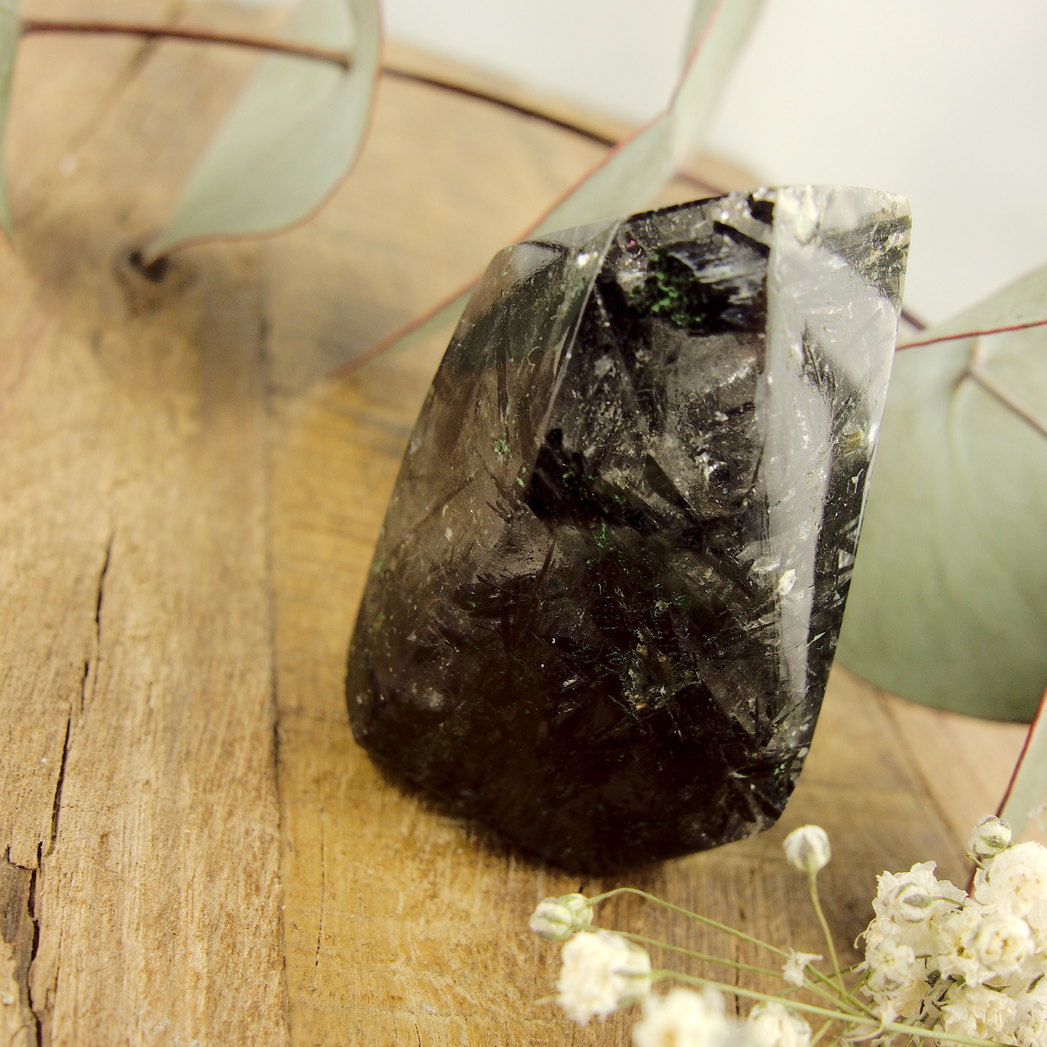 Self Standing Tourmalated Himalayan Quartz Free Form Specimen #1