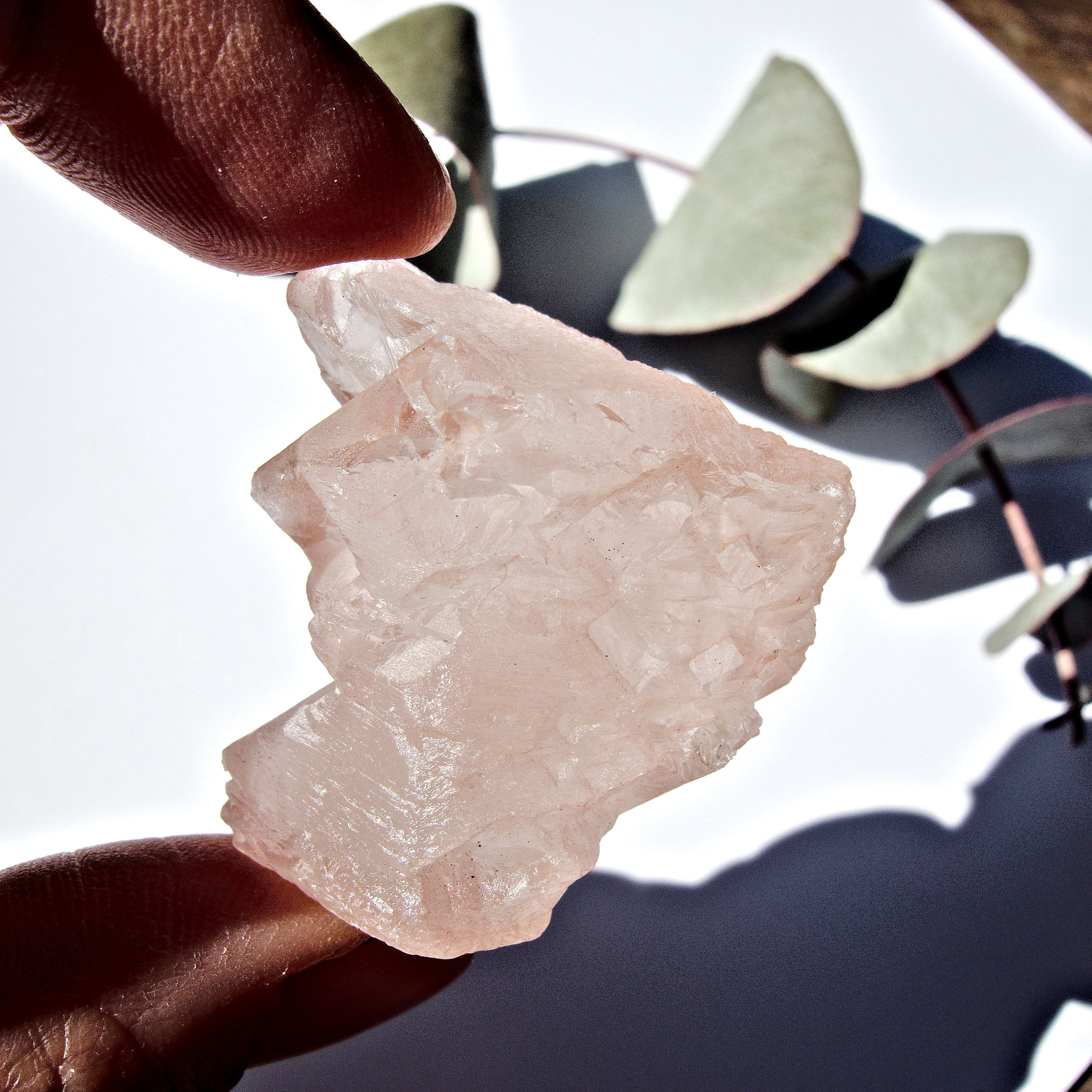 Ice Pink Nirvana Himalayan Quartz Raw Hand Held Specimen