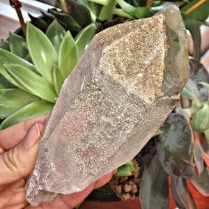 Reserved for Karen S One of a Kind Large Samadhi Himalayan Quartz Point With Self Healing - Earth Family Crystals