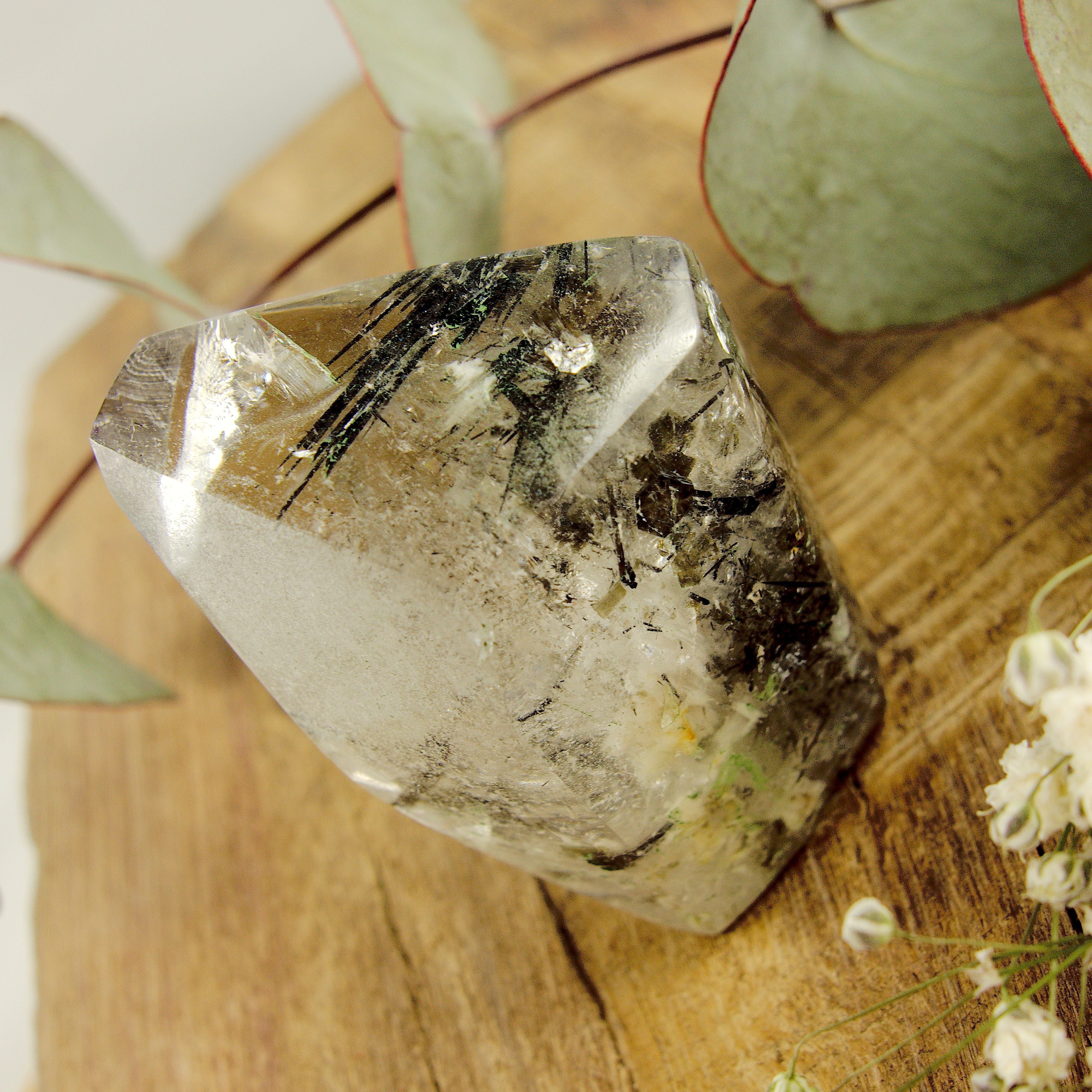 Self Standing Tourmalated Himalayan Quartz Free Form Specimen #2