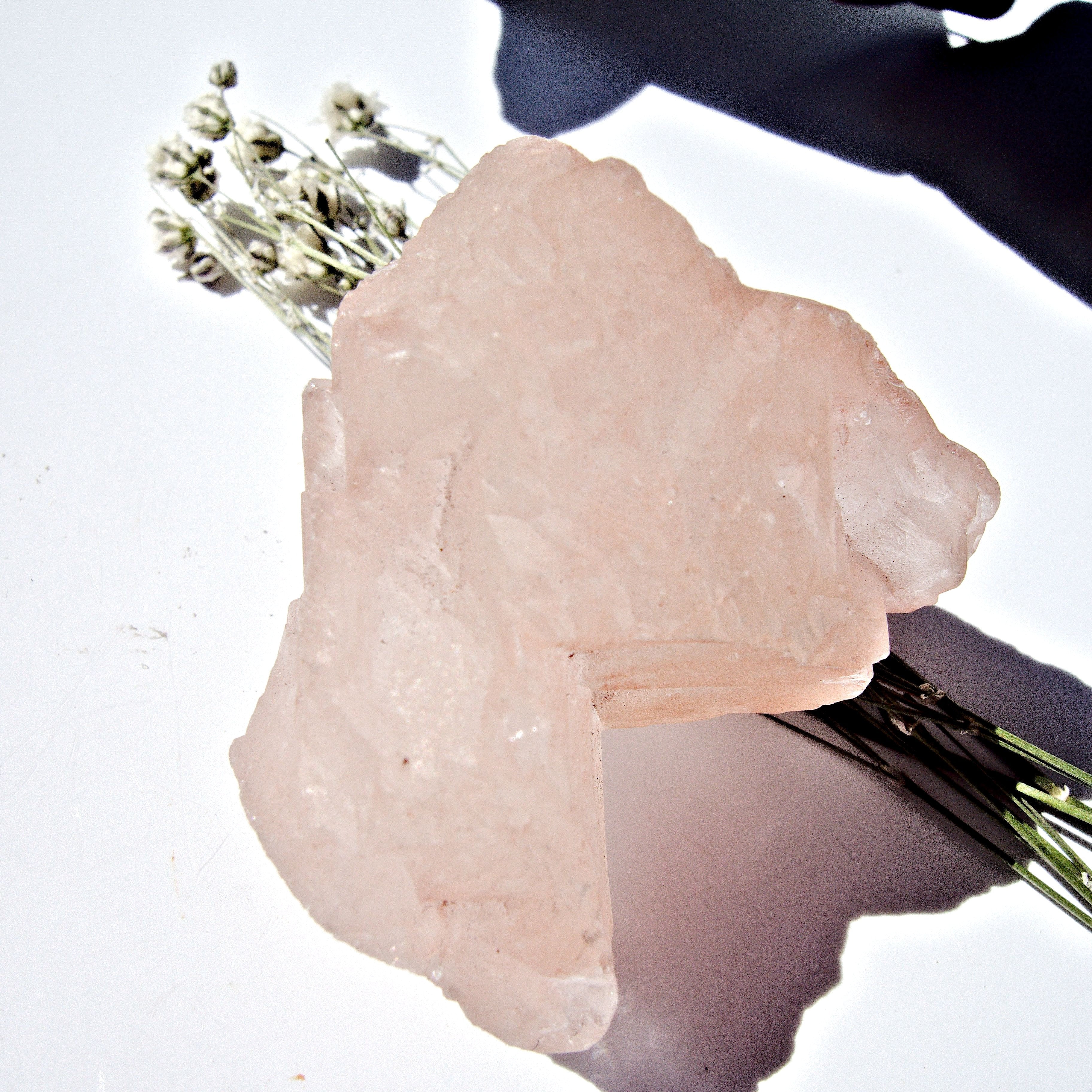 Ice Pink Nirvana Himalayan Quartz Raw Hand Held Specimen