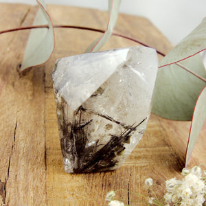 Self Standing Tourmalated Himalayan Quartz Free Form Specimen #2