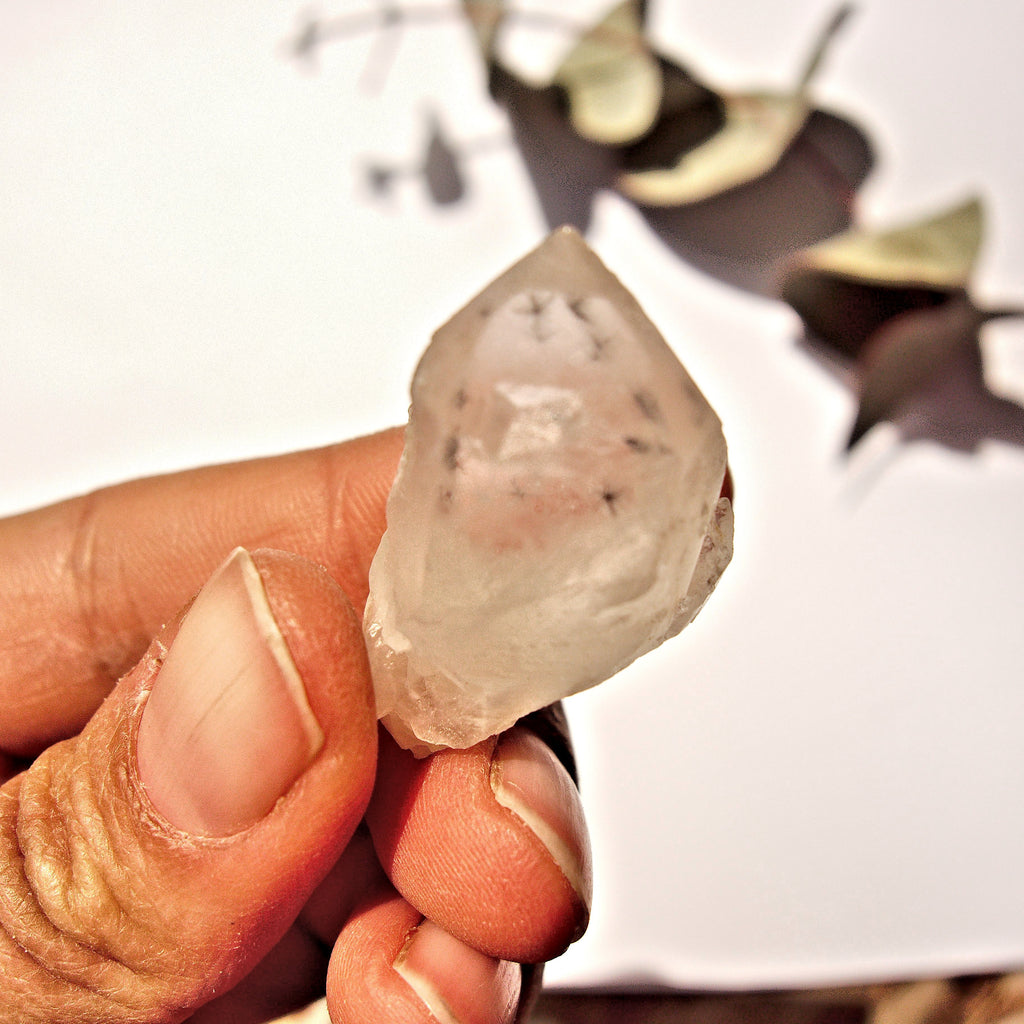 Very Rare Elestial Star Hollandite Quartz Collectors Specimen From Madagascar - Earth Family Crystals