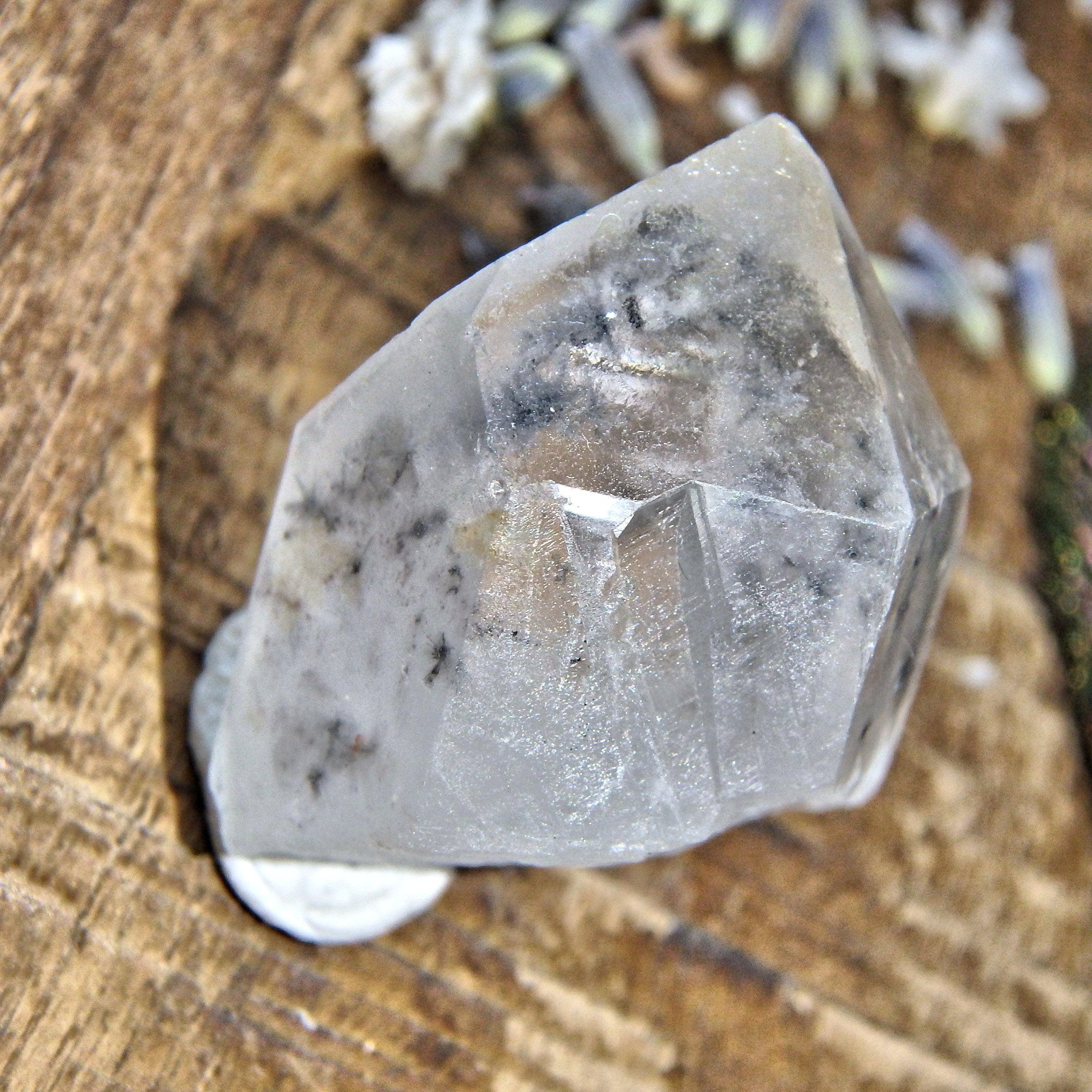 Rare Star Hollandite Quartz Dainty Collectors Specimen From Madagascar