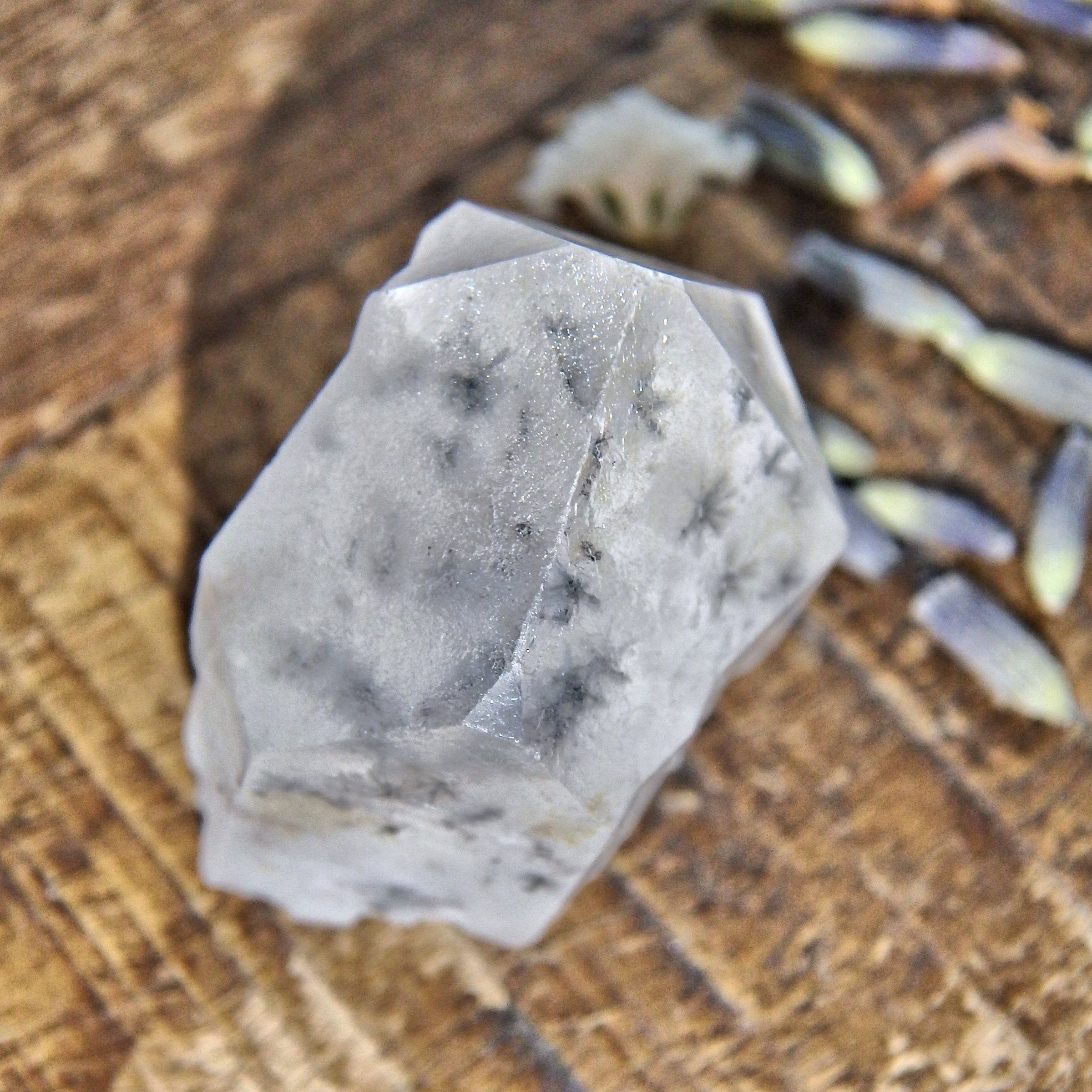 Rare Star Hollandite Quartz Dainty Collectors Specimen From Madagascar