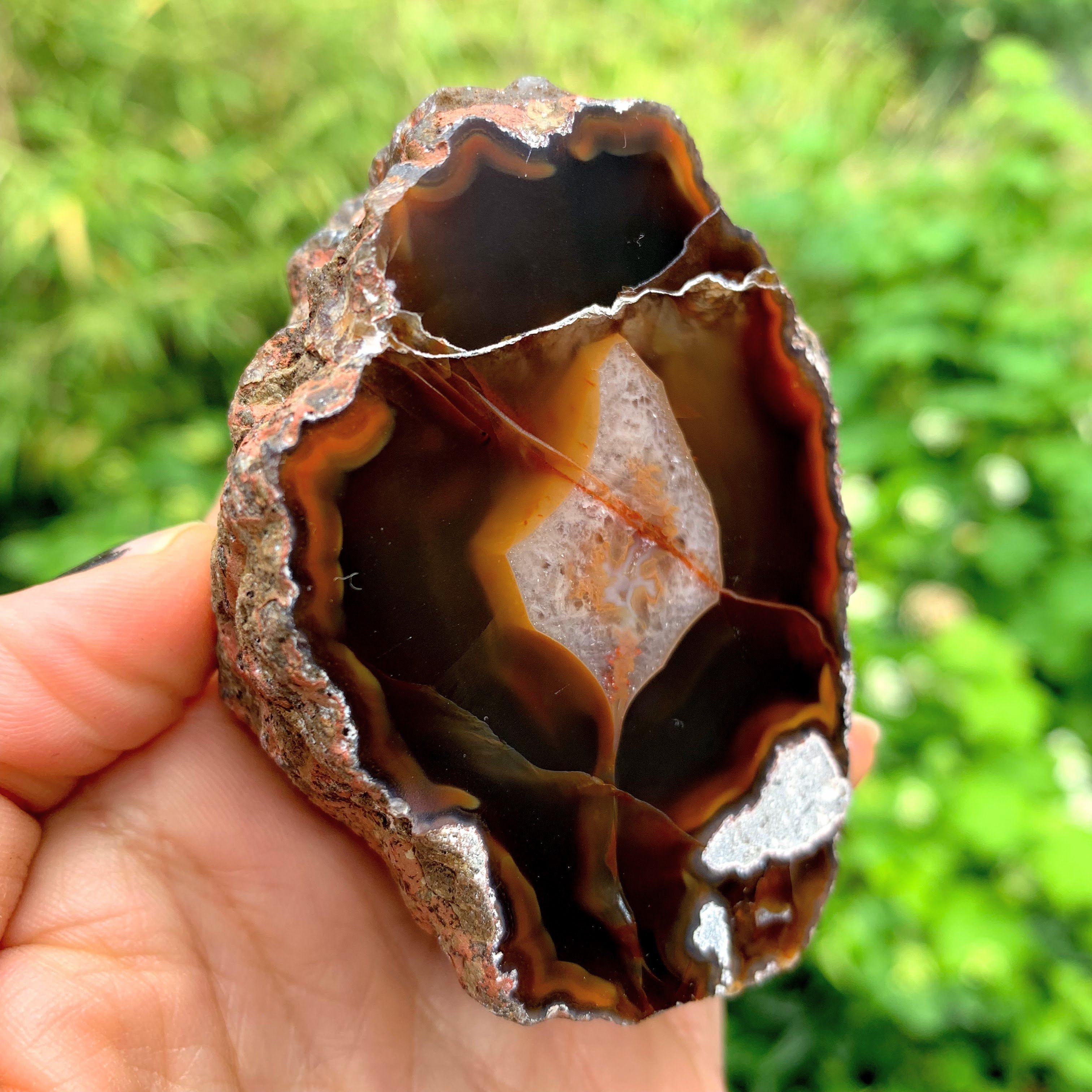 Earthy Patagonia Condor  Agate Partially Polished Specimen - Earth Family Crystals