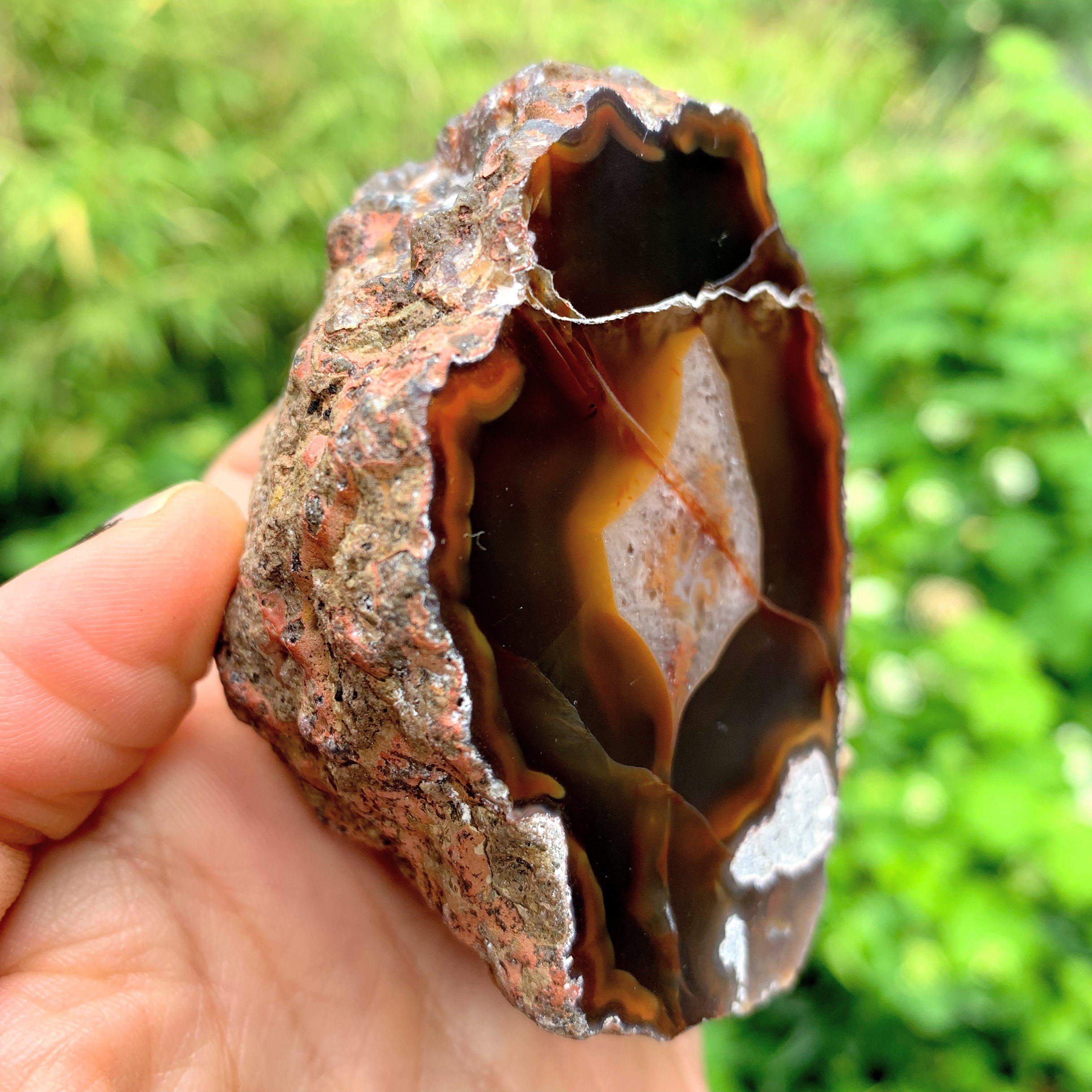Earthy Patagonia Condor  Agate Partially Polished Specimen - Earth Family Crystals