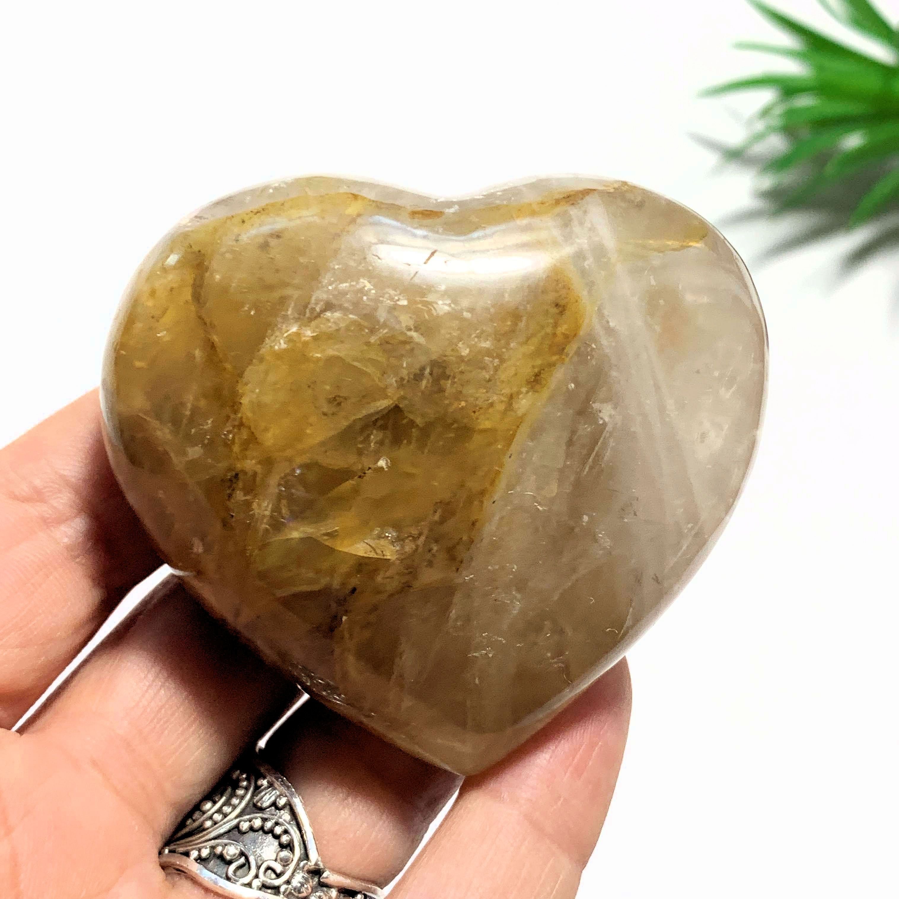 Brilliant Golden Hematoid Quartz Love Heart~Locality Madagascar