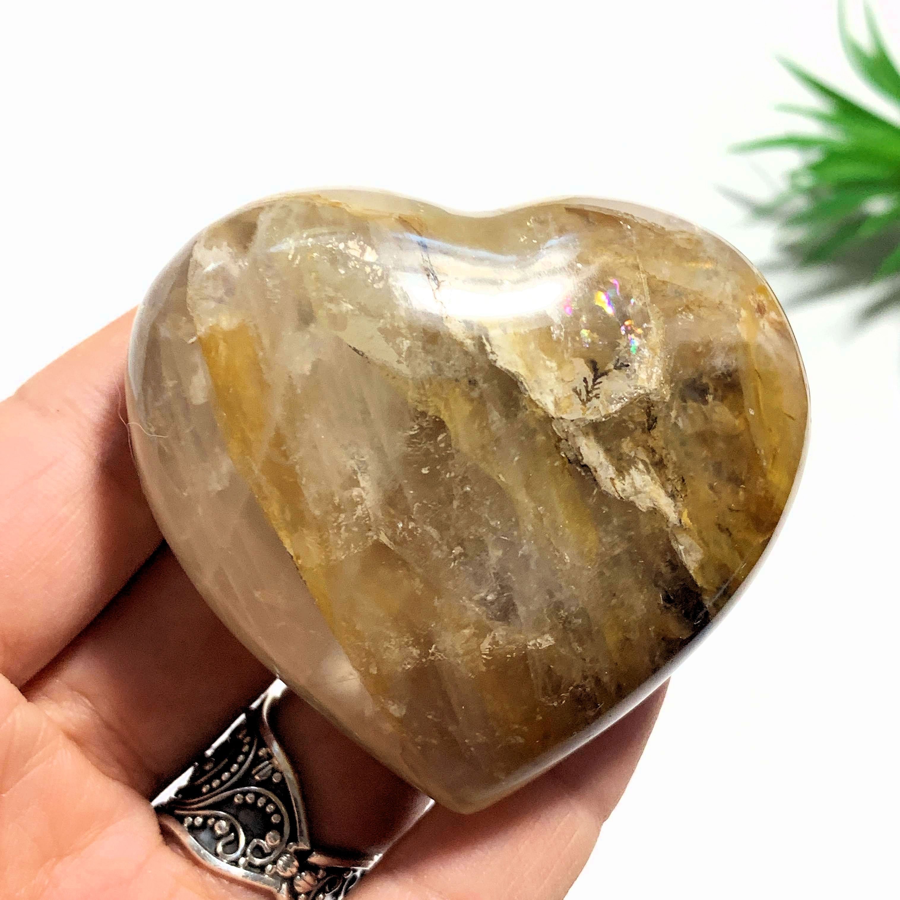 Brilliant Golden Hematoid Quartz Love Heart~Locality Madagascar