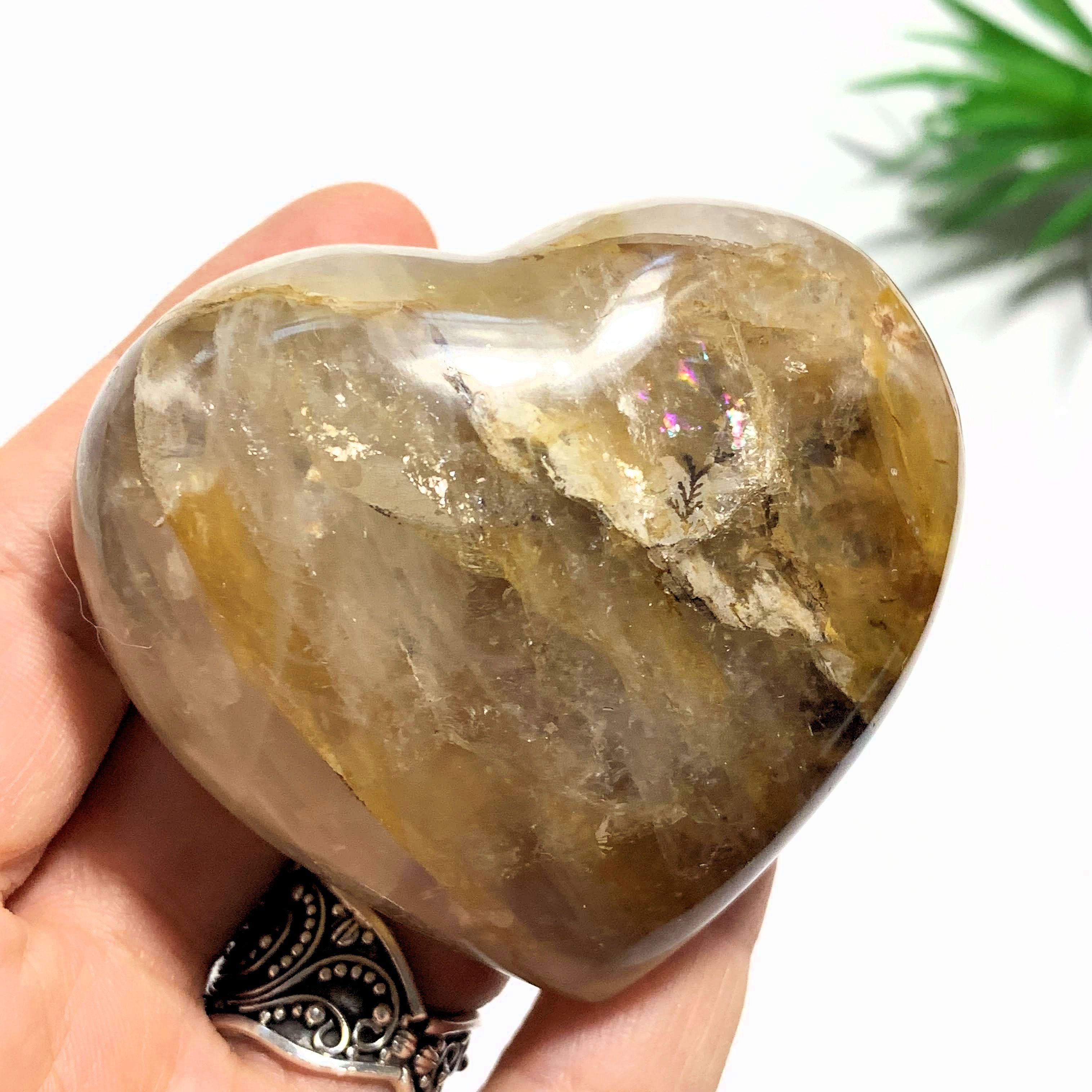 Brilliant Golden Hematoid Quartz Love Heart~Locality Madagascar