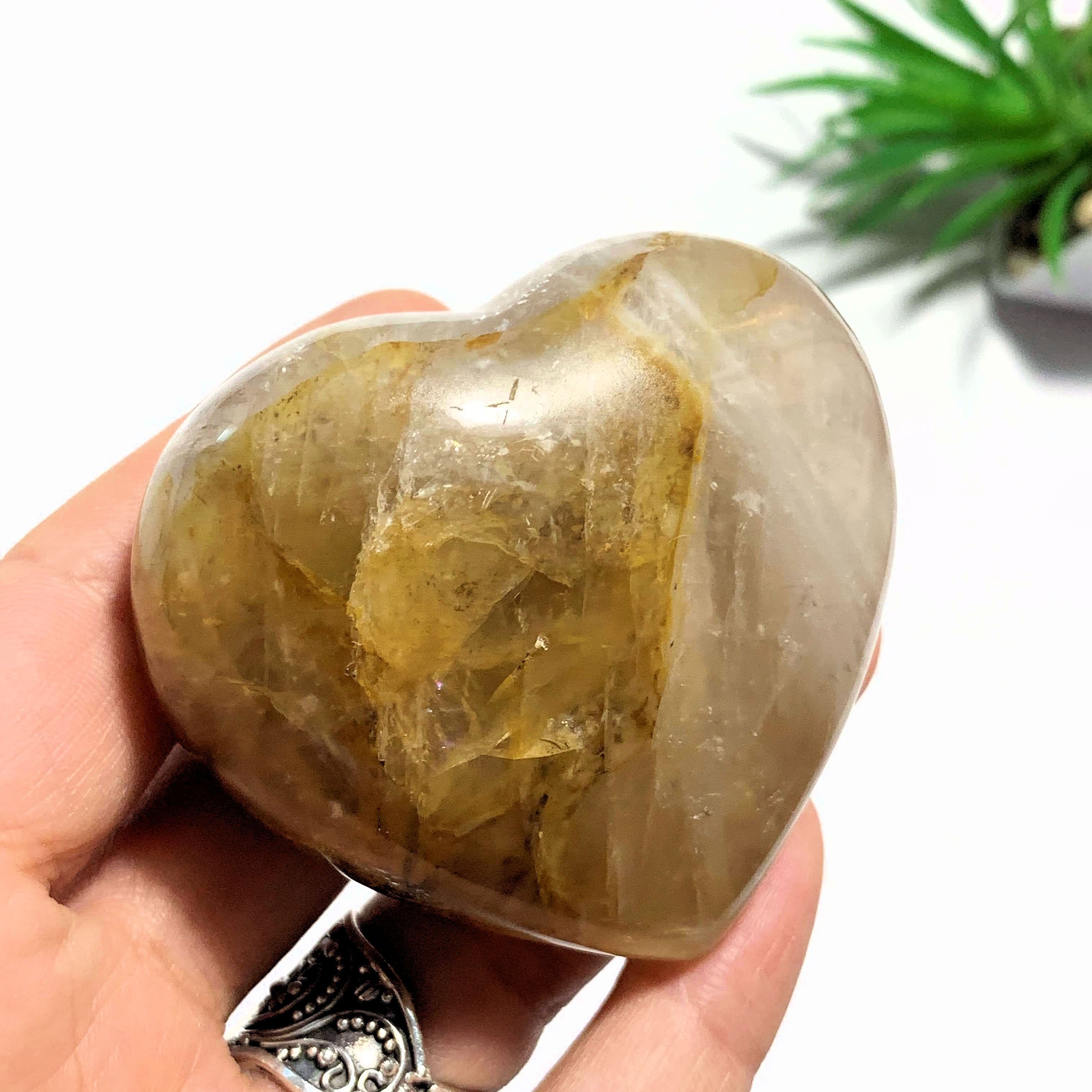 Brilliant Golden Hematoid Quartz Love Heart~Locality Madagascar