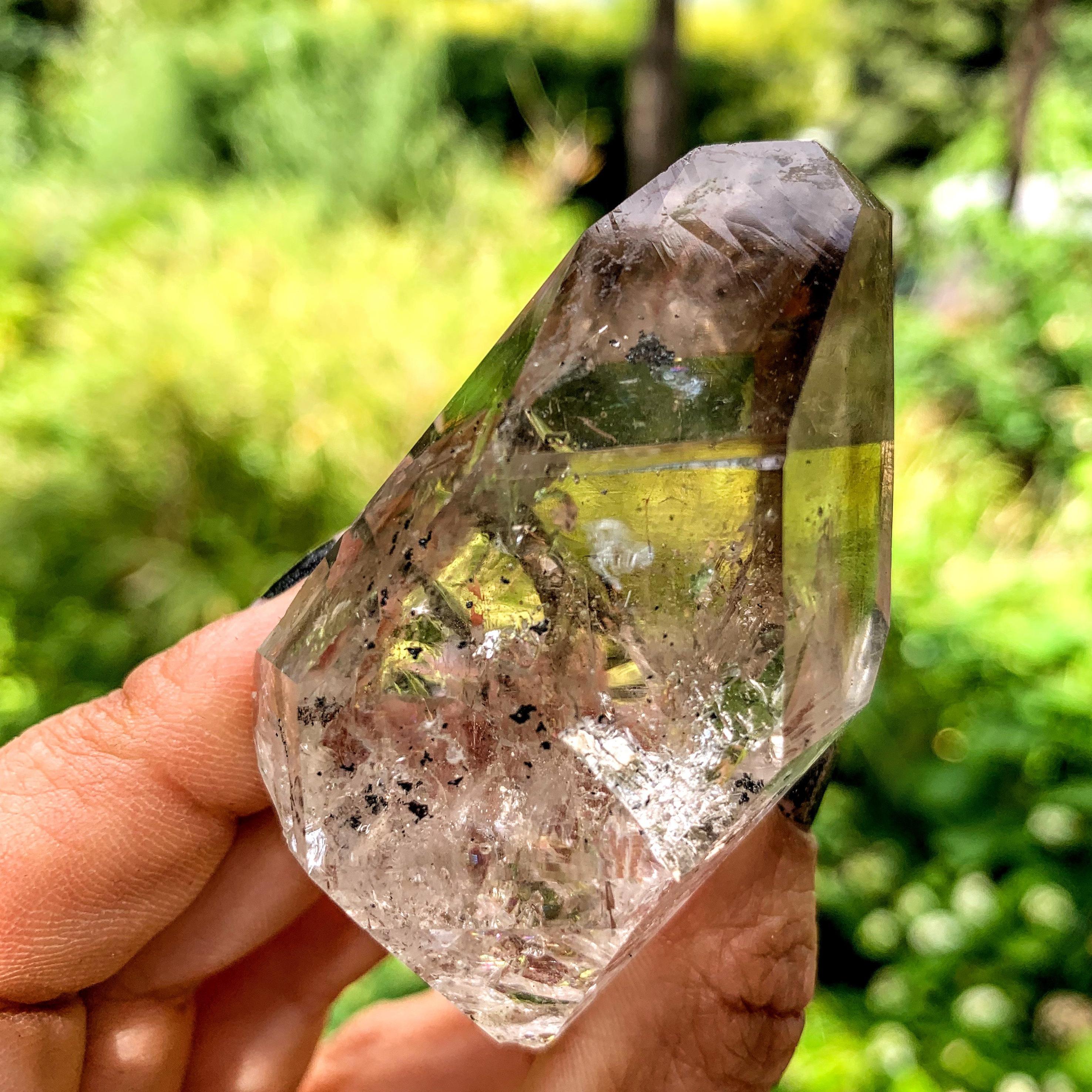 Smoky New York Herkimer Diamond Quartz Specimen - Earth Family Crystals