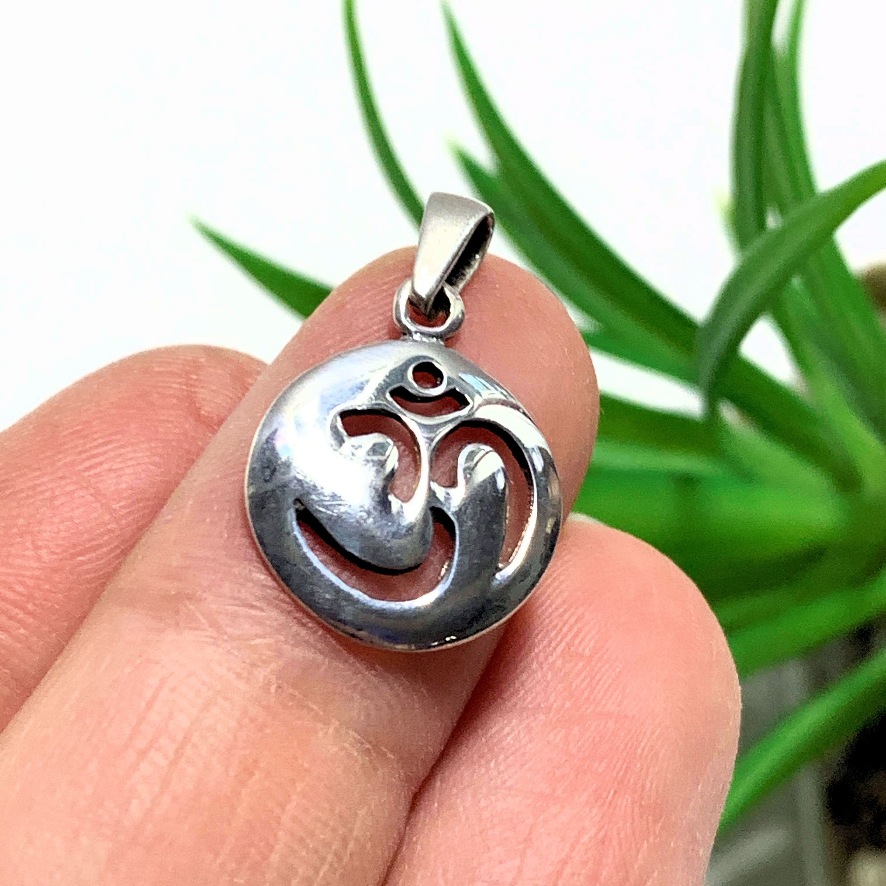 OHM Dainty Sterling Silver Pendant