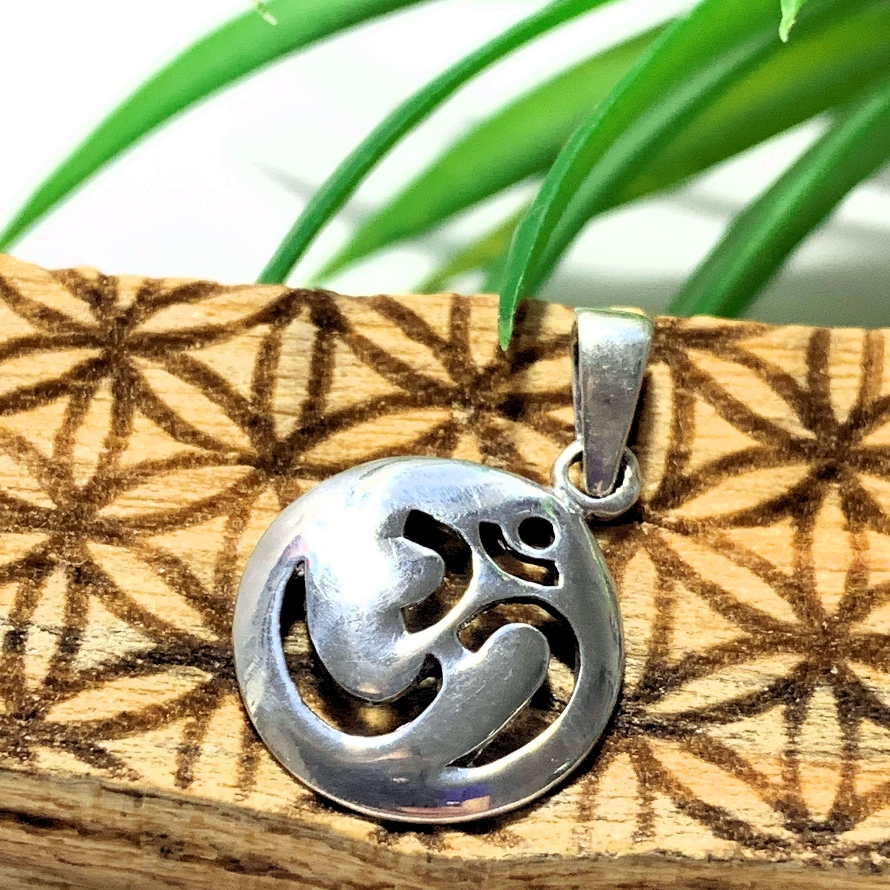 OHM Dainty Sterling Silver Pendant
