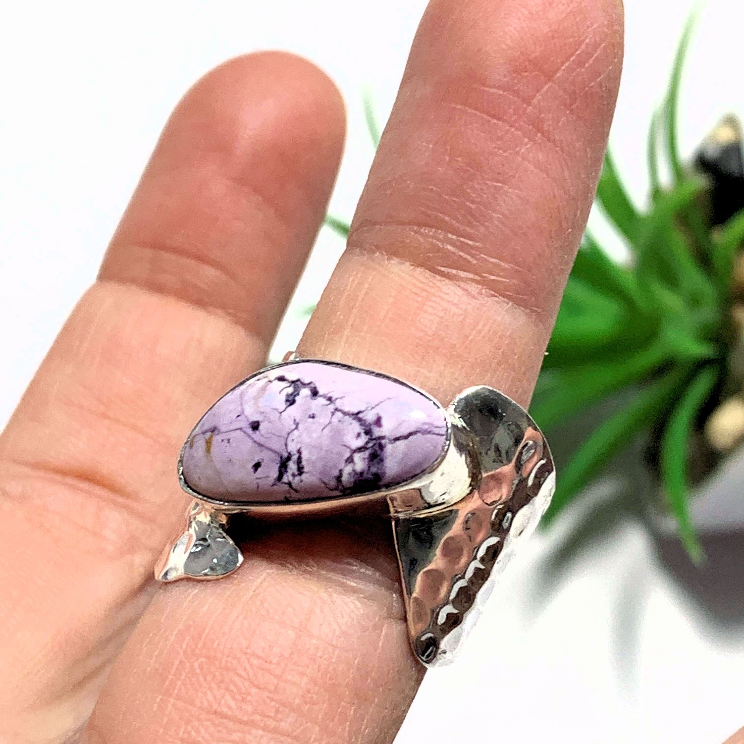 Pastel Purple Tiffany Stone Ring in Sterling Silver (Size 9)