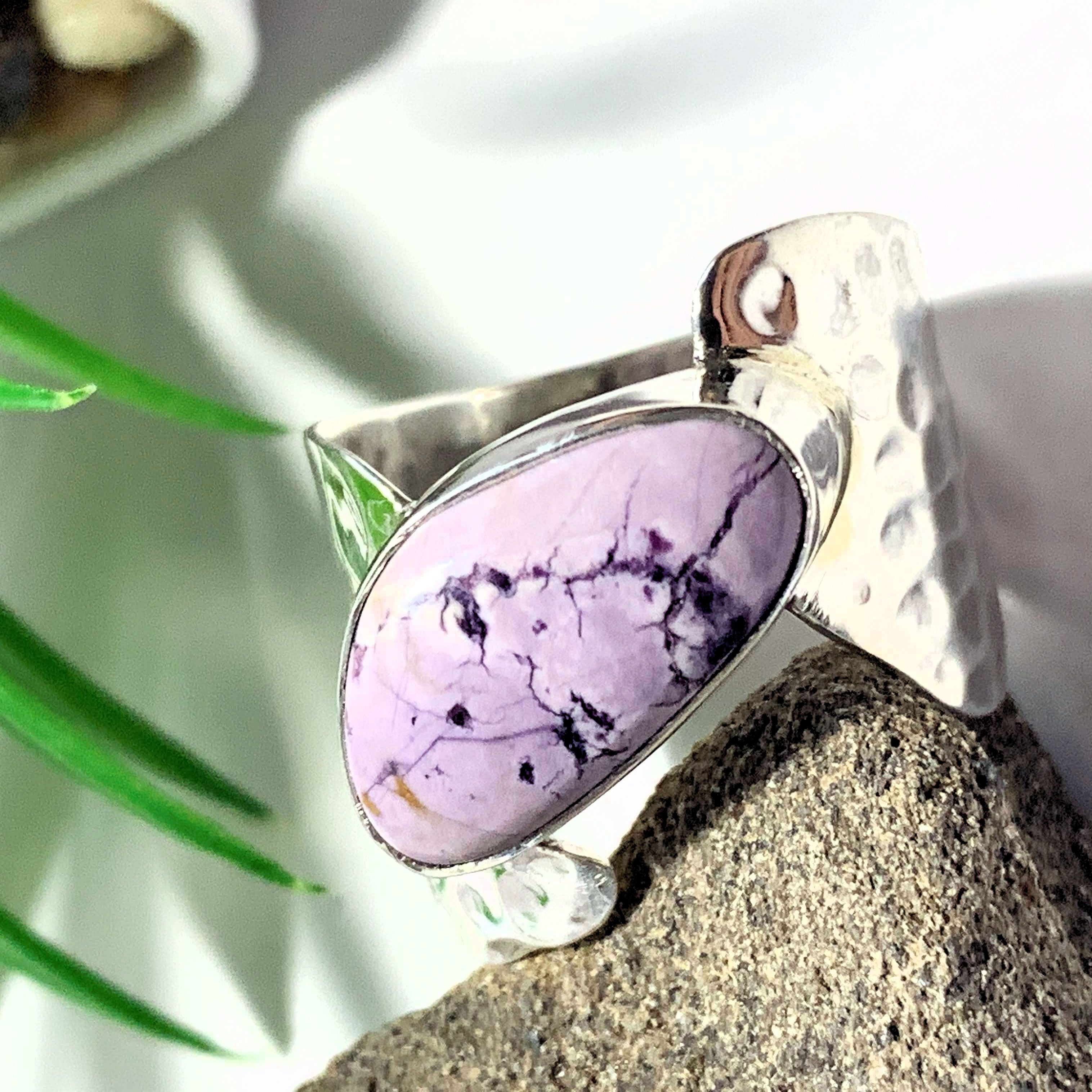 Pastel Purple Tiffany Stone Ring in Sterling Silver (Size 9)