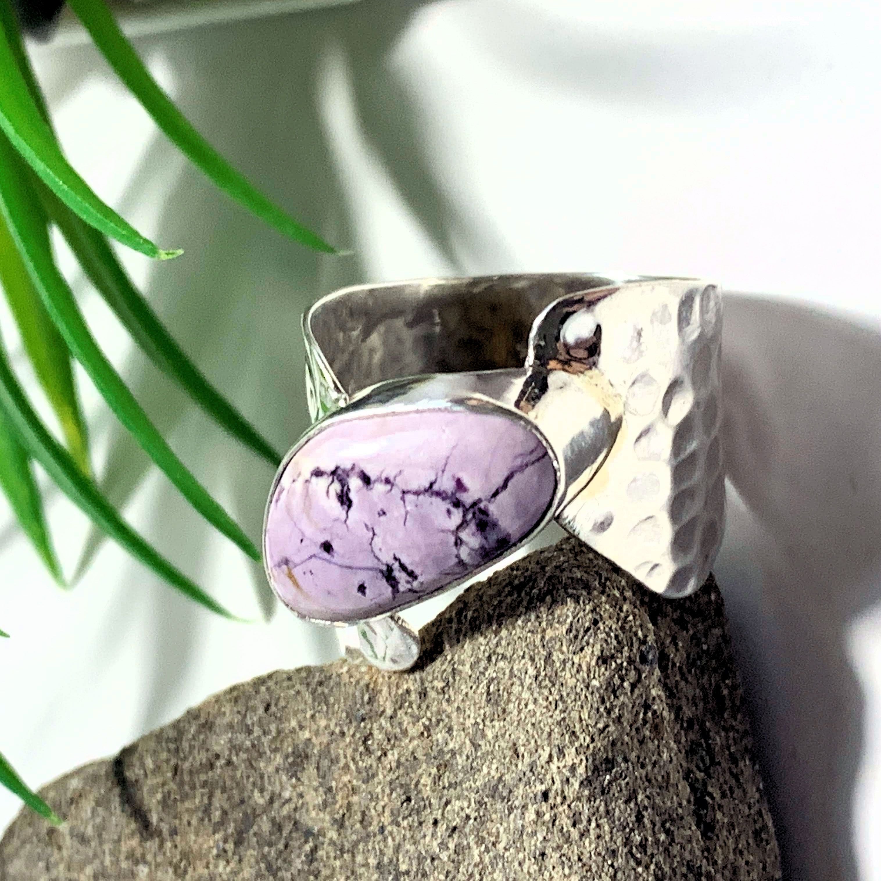 Pastel Purple Tiffany Stone Ring in Sterling Silver (Size 9)
