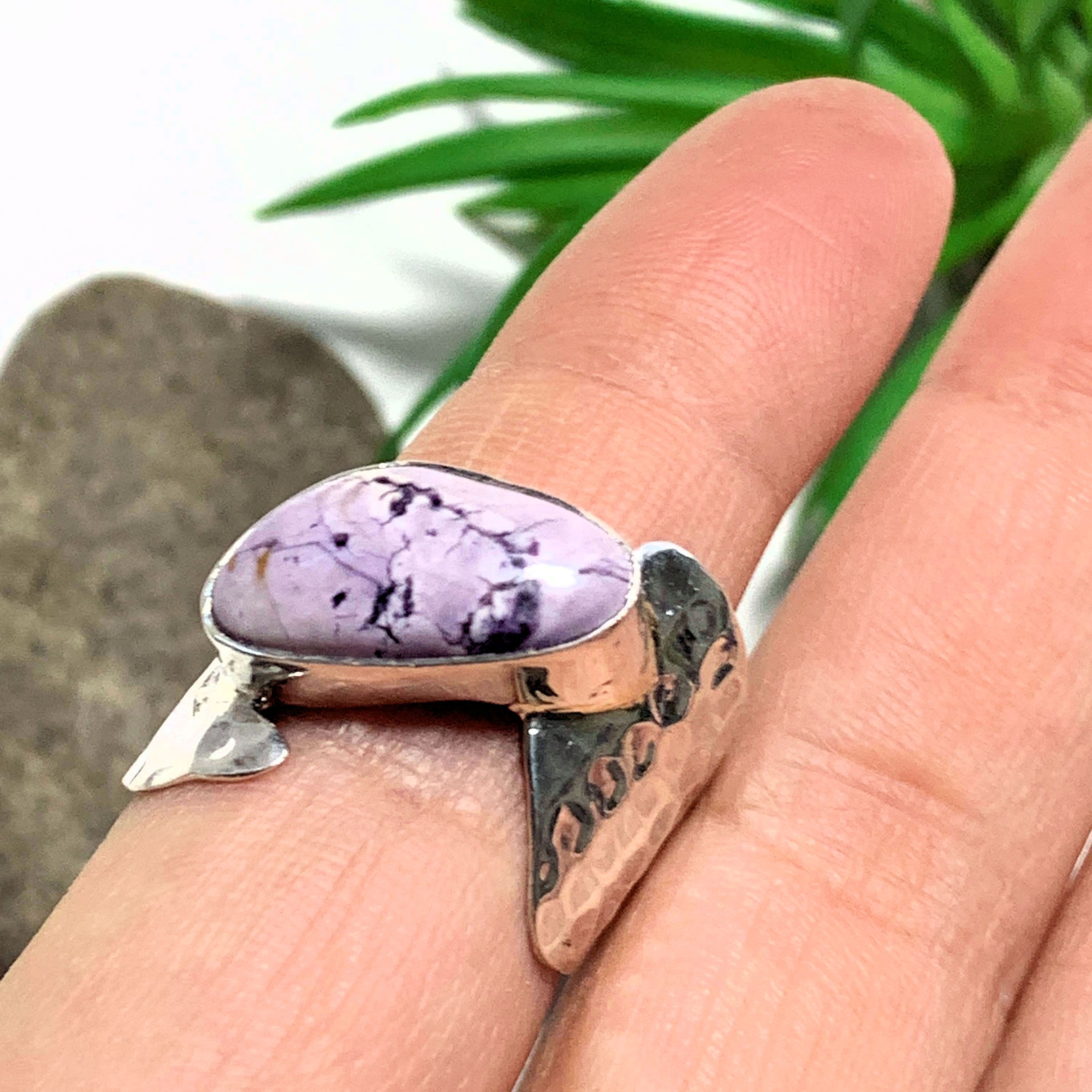Pastel Purple Tiffany Stone Ring in Sterling Silver (Size 9)