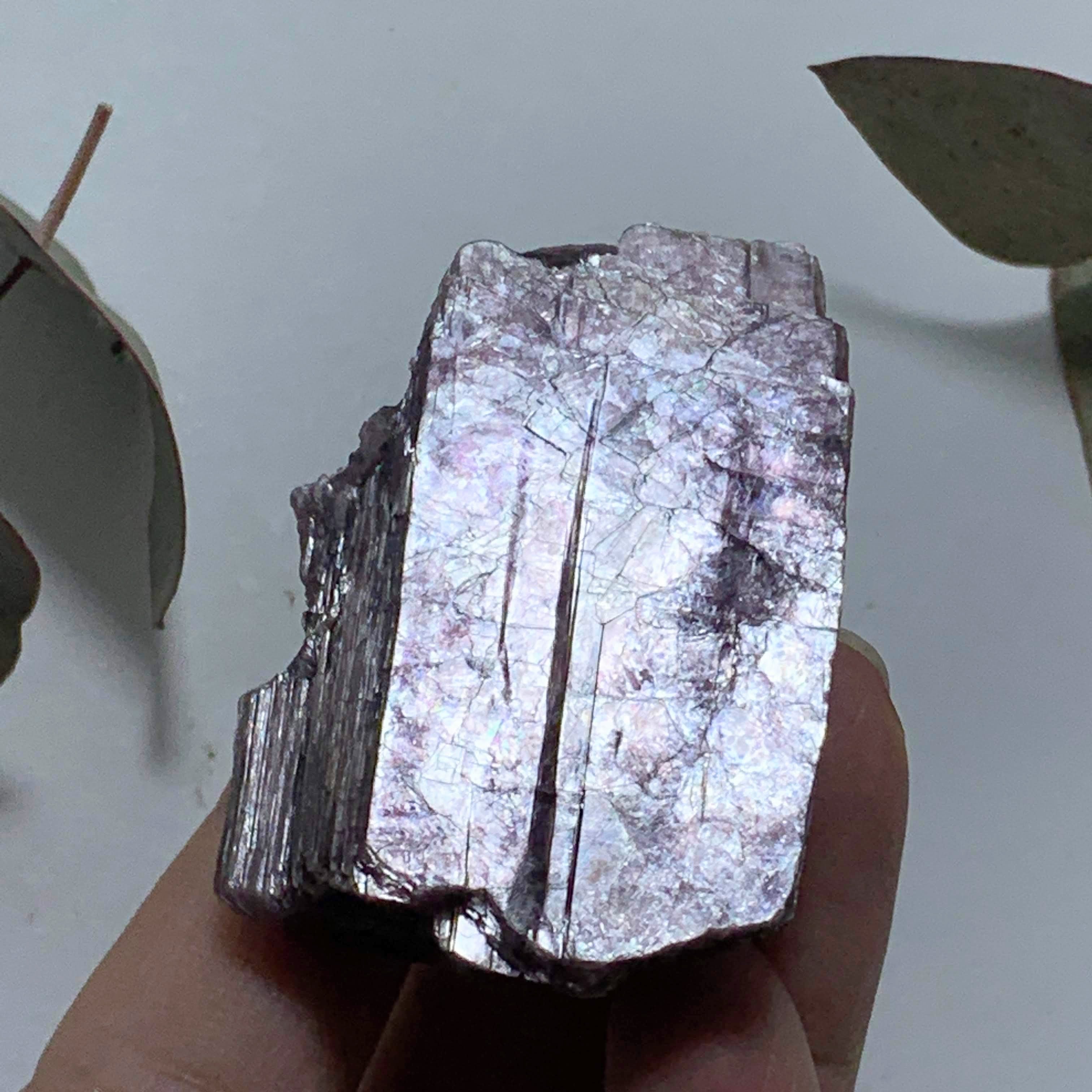 Gemmy Deep Violet Purple & High Shine Raw Lepidolite Specimen From Brazil #4 - Earth Family Crystals