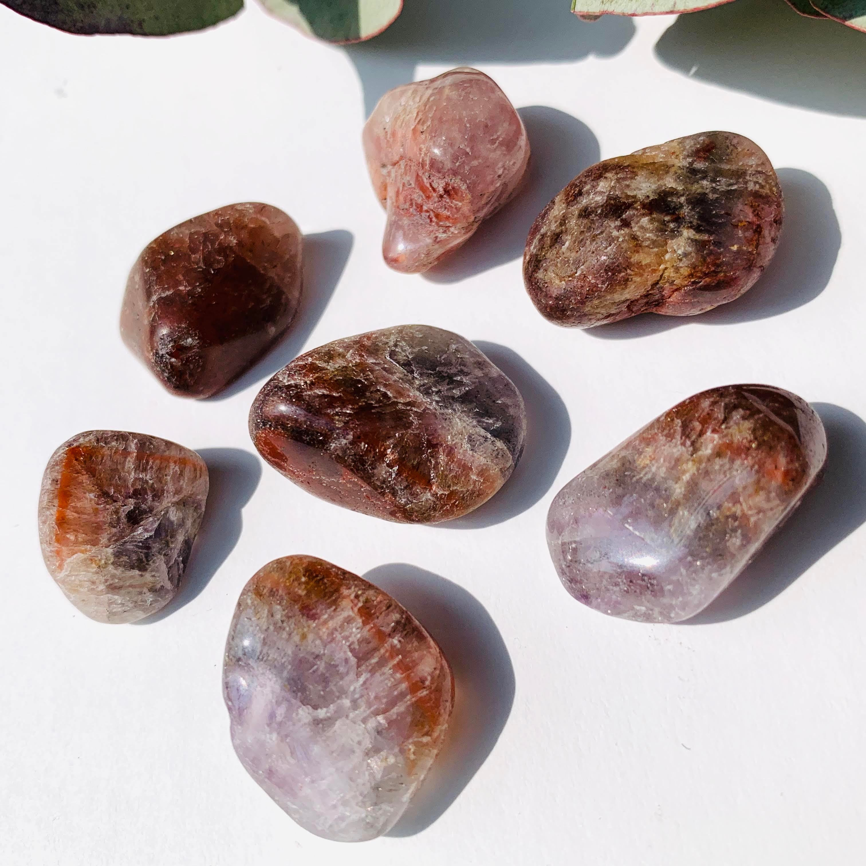 Set of Seven~ Super 7 Tumbled Stones Perfect for Crystal Grids