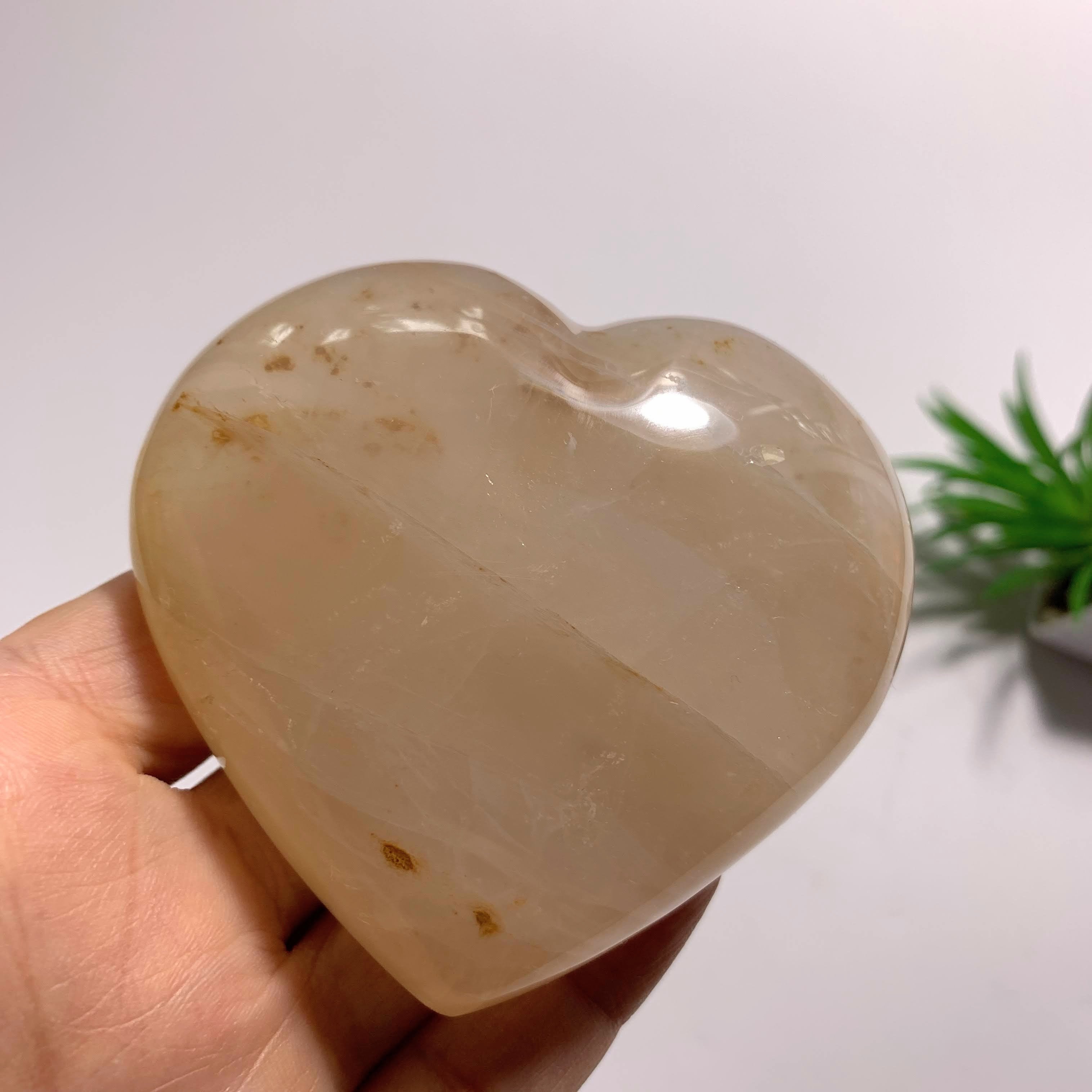 Orange Glow Hematoid Quartz Love Heart~Locality Madagascar
