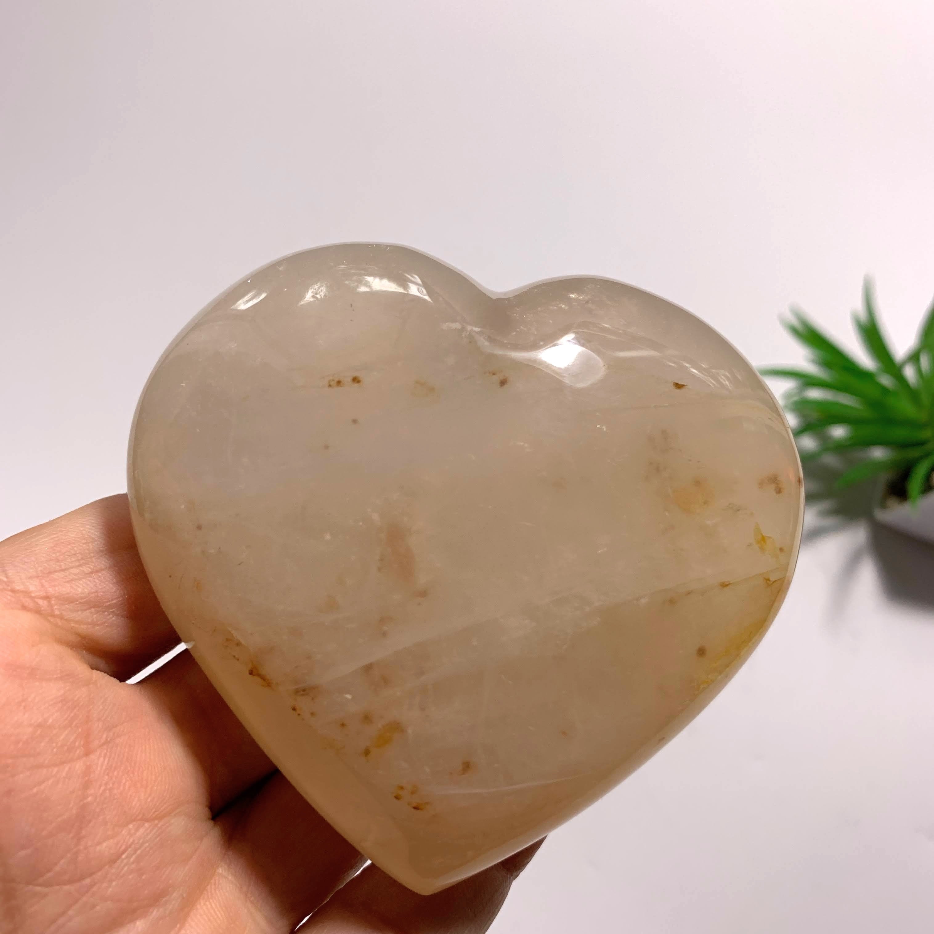Orange Glow Hematoid Quartz Love Heart~Locality Madagascar