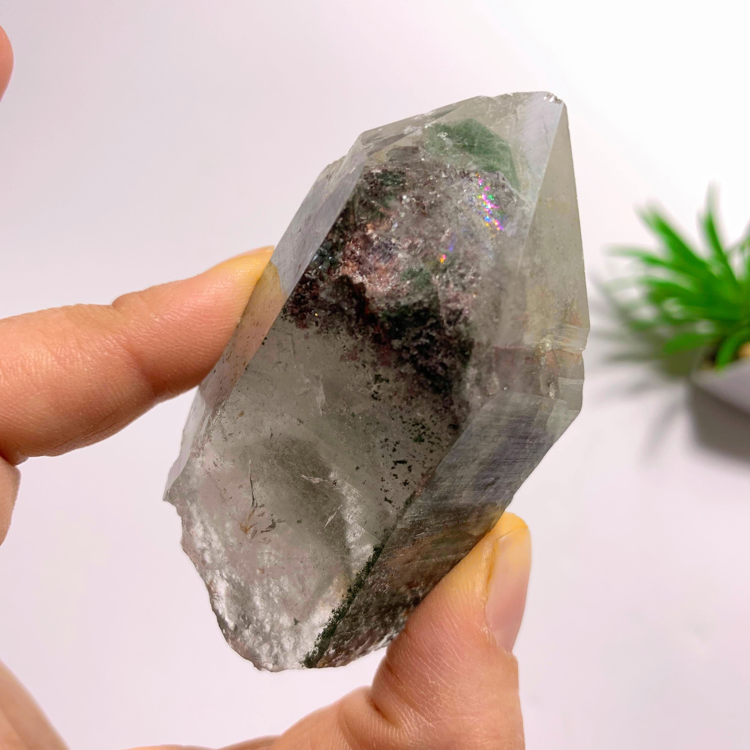 Shamanic Dream Phantom Quartz Natural Point From Brazil