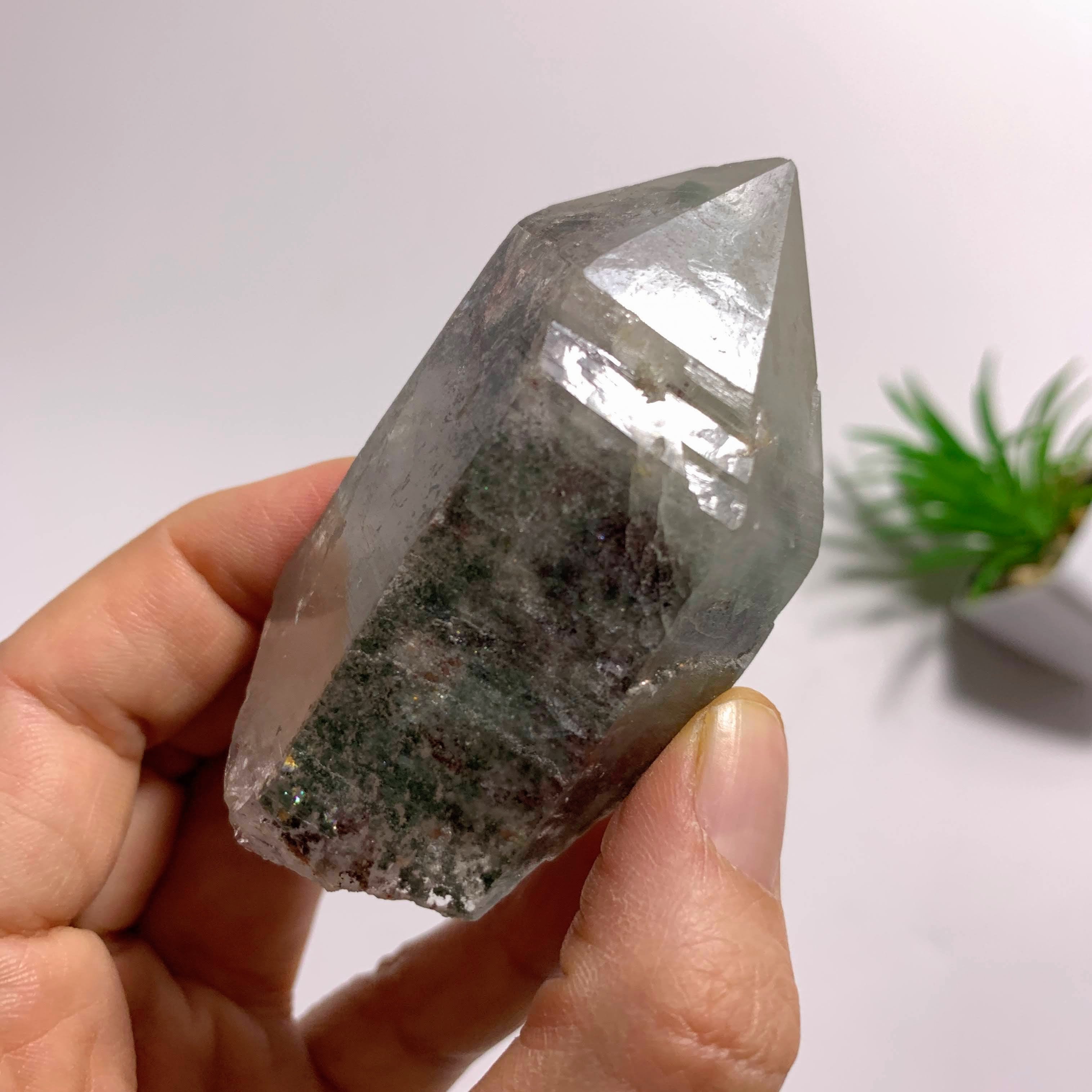 Shamanic Dream Phantom Quartz Natural Point From Brazil