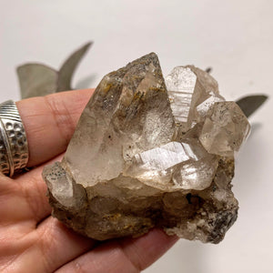 Rare Locality! Nepal Clear Quartz Brilliant Cluster From The Himalaya Mountains - Earth Family Crystals