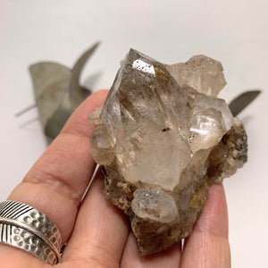 Rare Locality! Nepal Clear Quartz Brilliant Cluster From The Himalaya Mountains - Earth Family Crystals