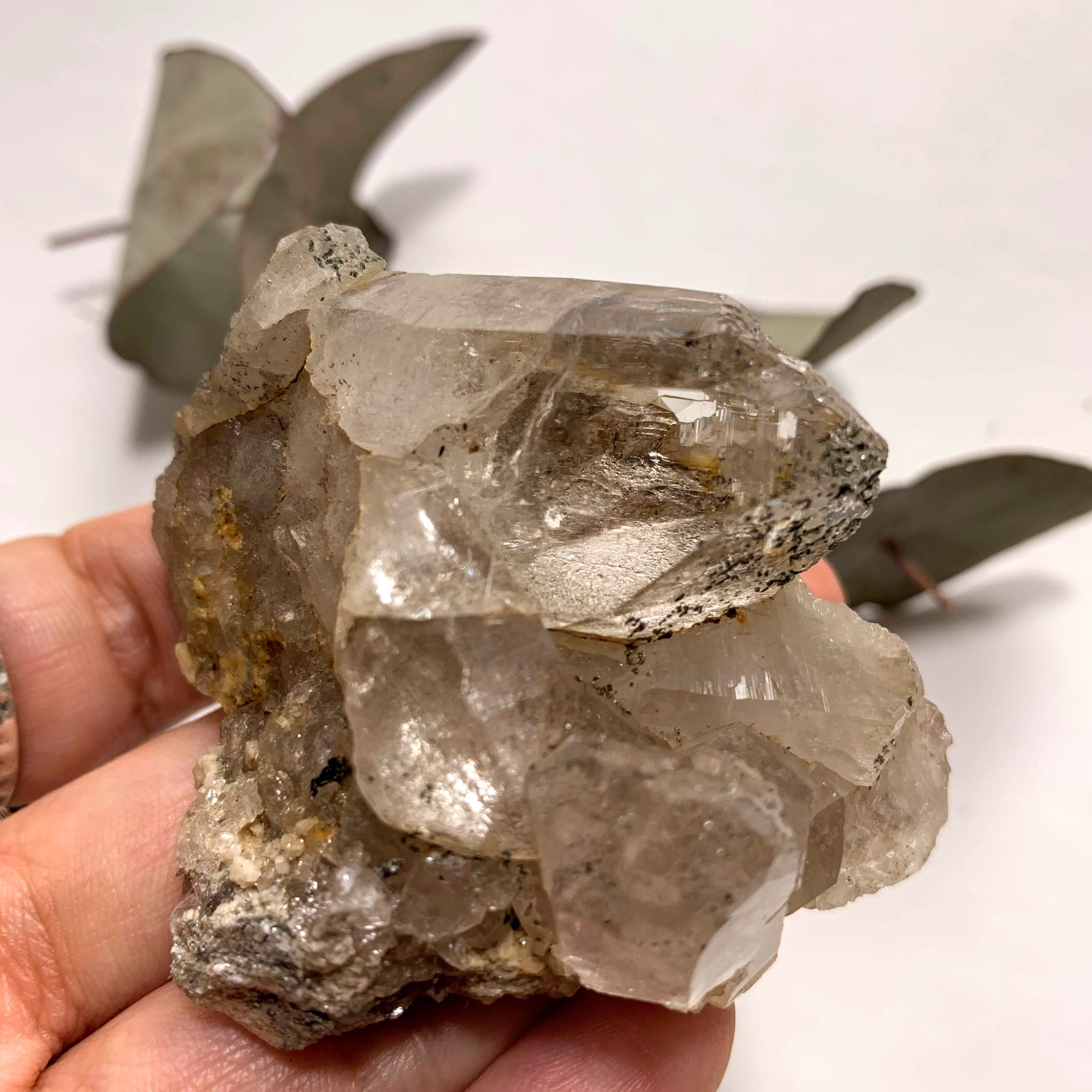 Rare Locality! Nepal Clear Quartz Brilliant Cluster From The Himalaya Mountains - Earth Family Crystals