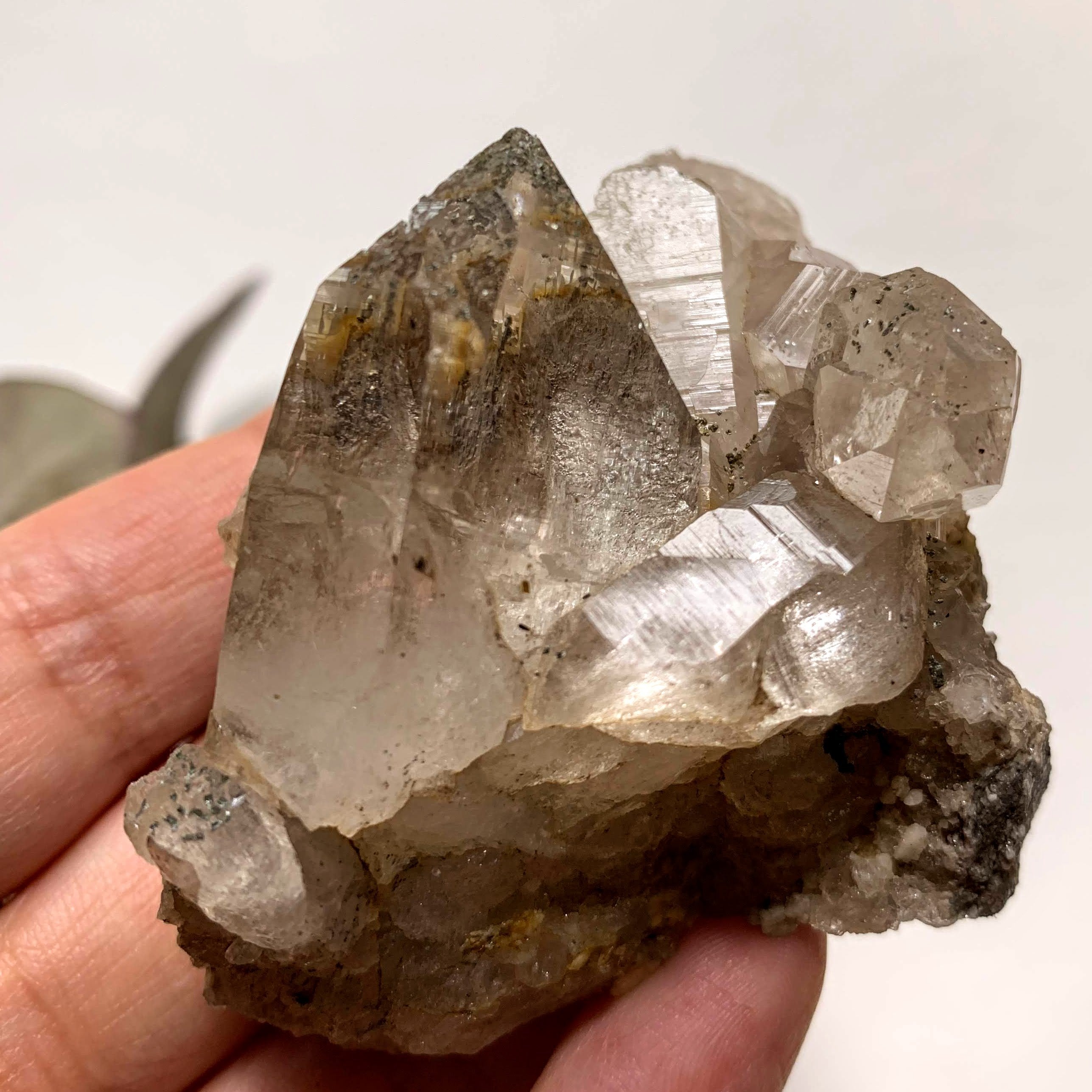 Rare Locality! Nepal Clear Quartz Brilliant Cluster From The Himalaya Mountains - Earth Family Crystals