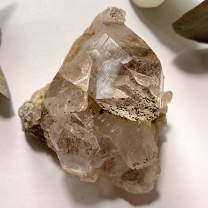 Rare Locality! Nepal Clear Quartz Brilliant Cluster From The Himalaya Mountains - Earth Family Crystals