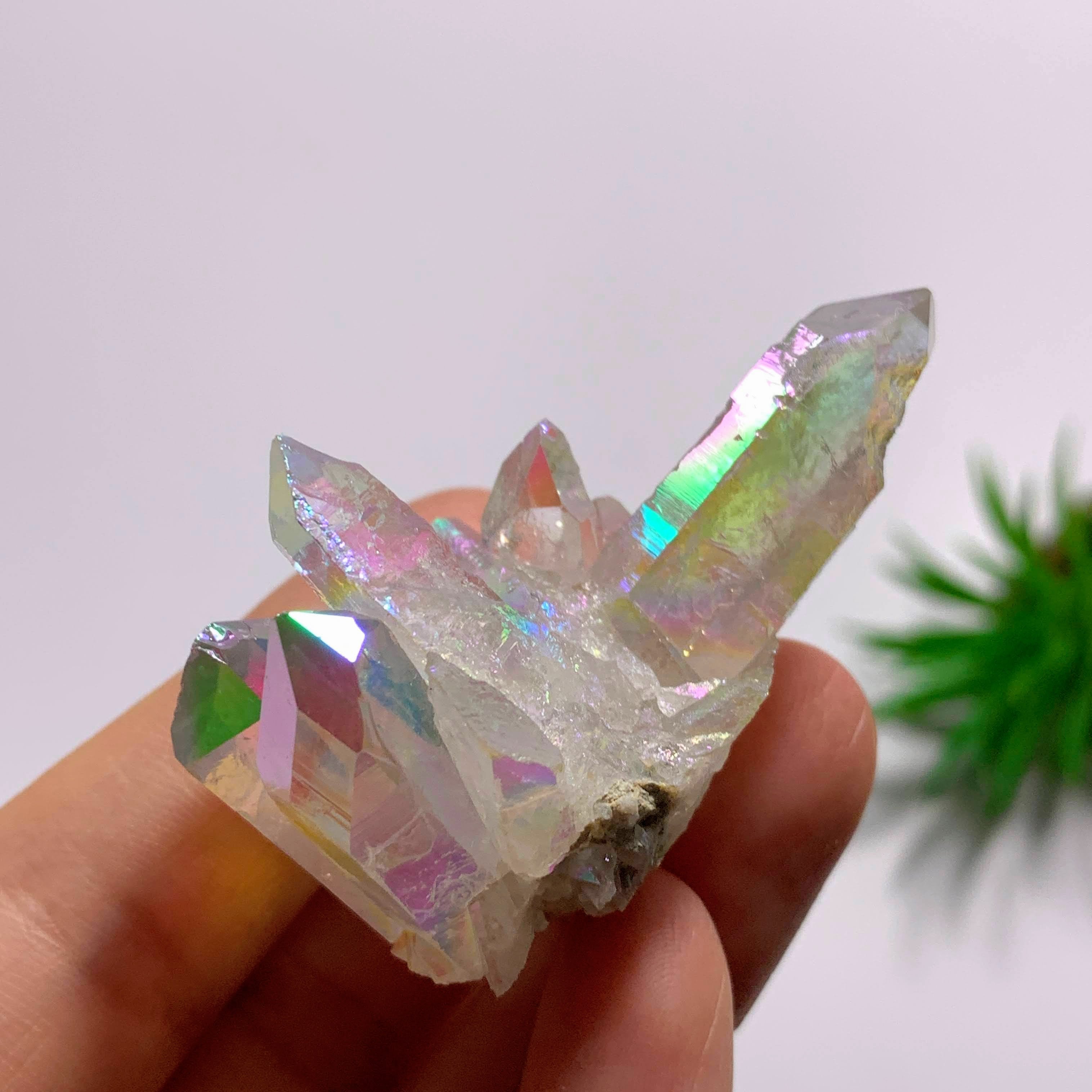 Angel Aura Opal Glow Quartz Cluster From Arkansas #1