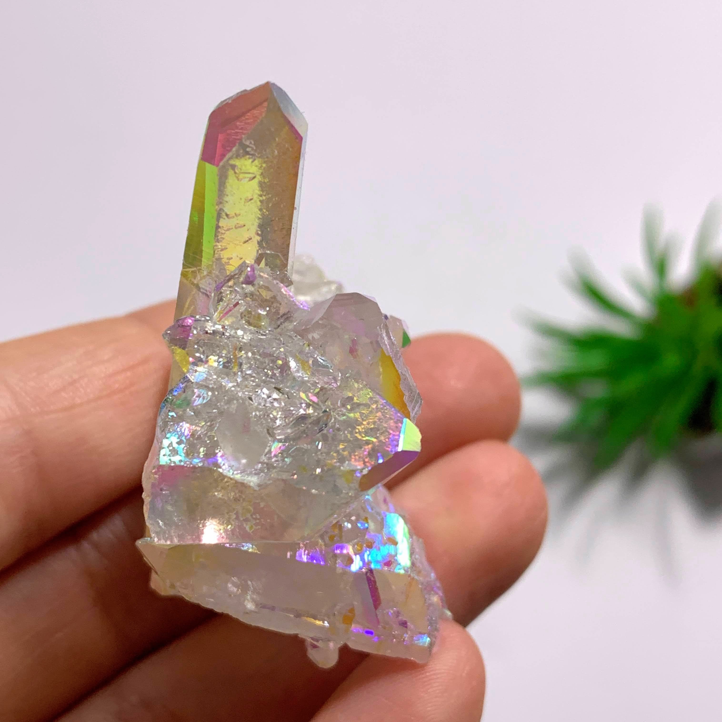 Angel Aura Opal Glow Quartz Cluster From Arkansas #3