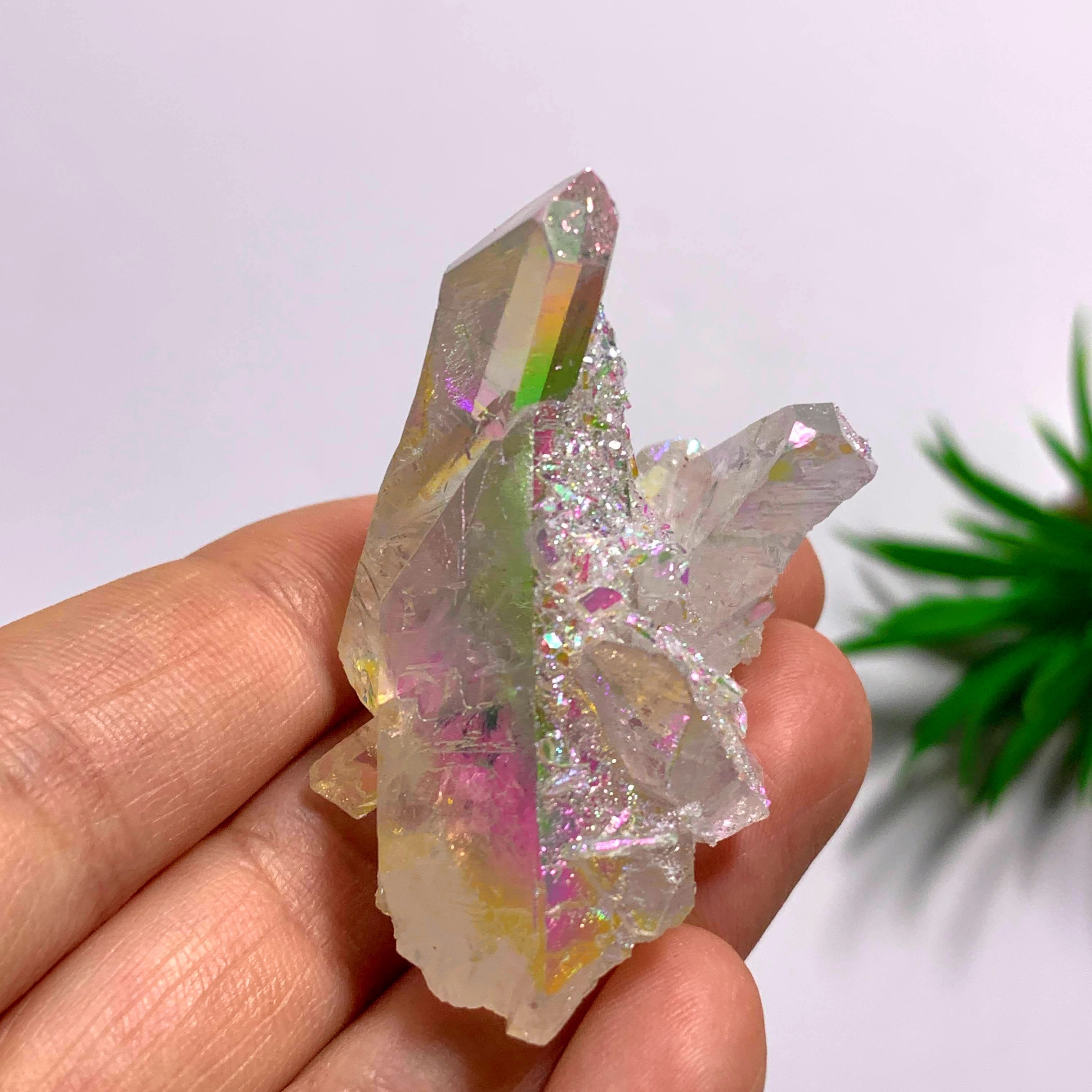 Angel Aura Opal Glow Quartz Cluster From Arkansas #3