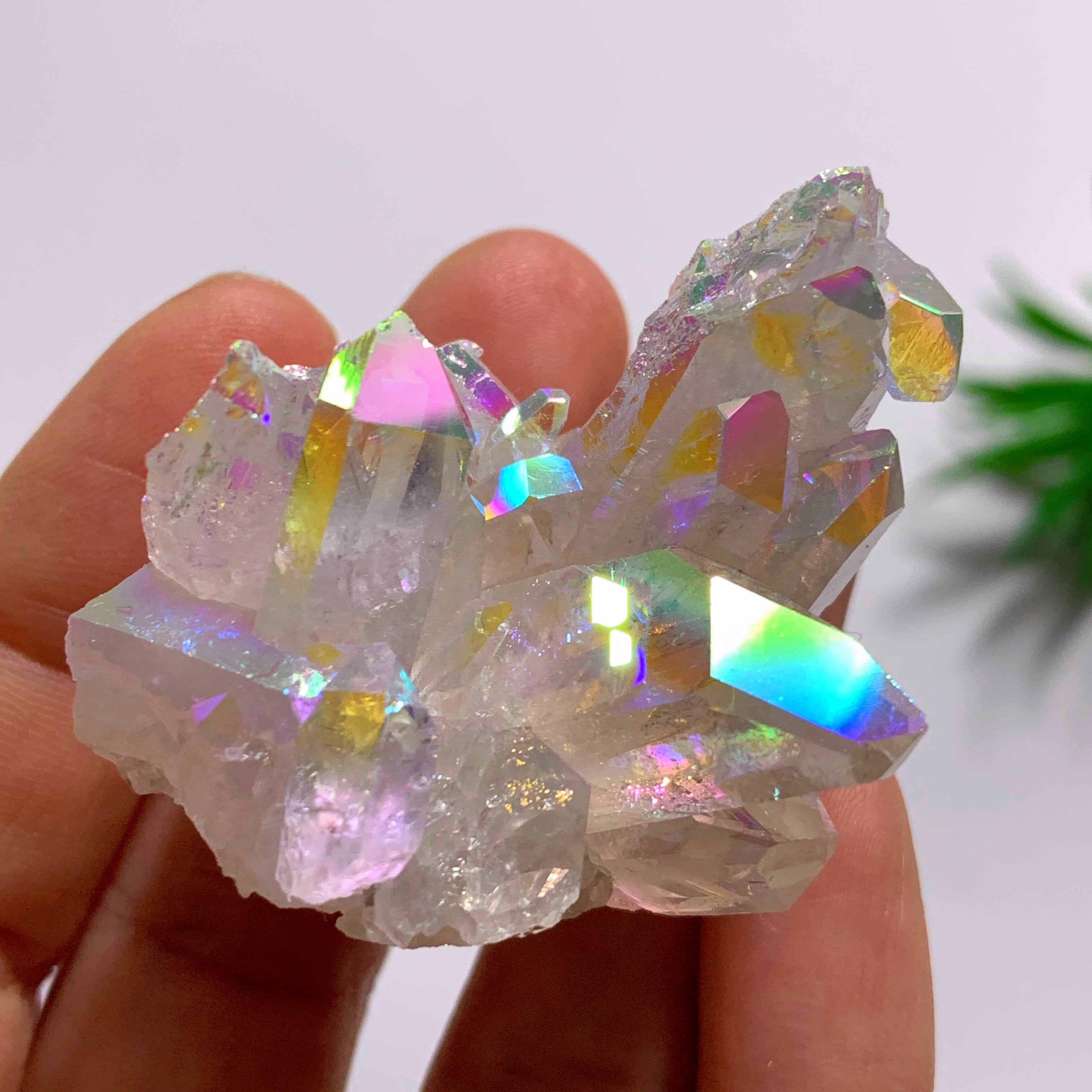 Angel Aura Opal Glow Quartz Cluster From Arkansas #4