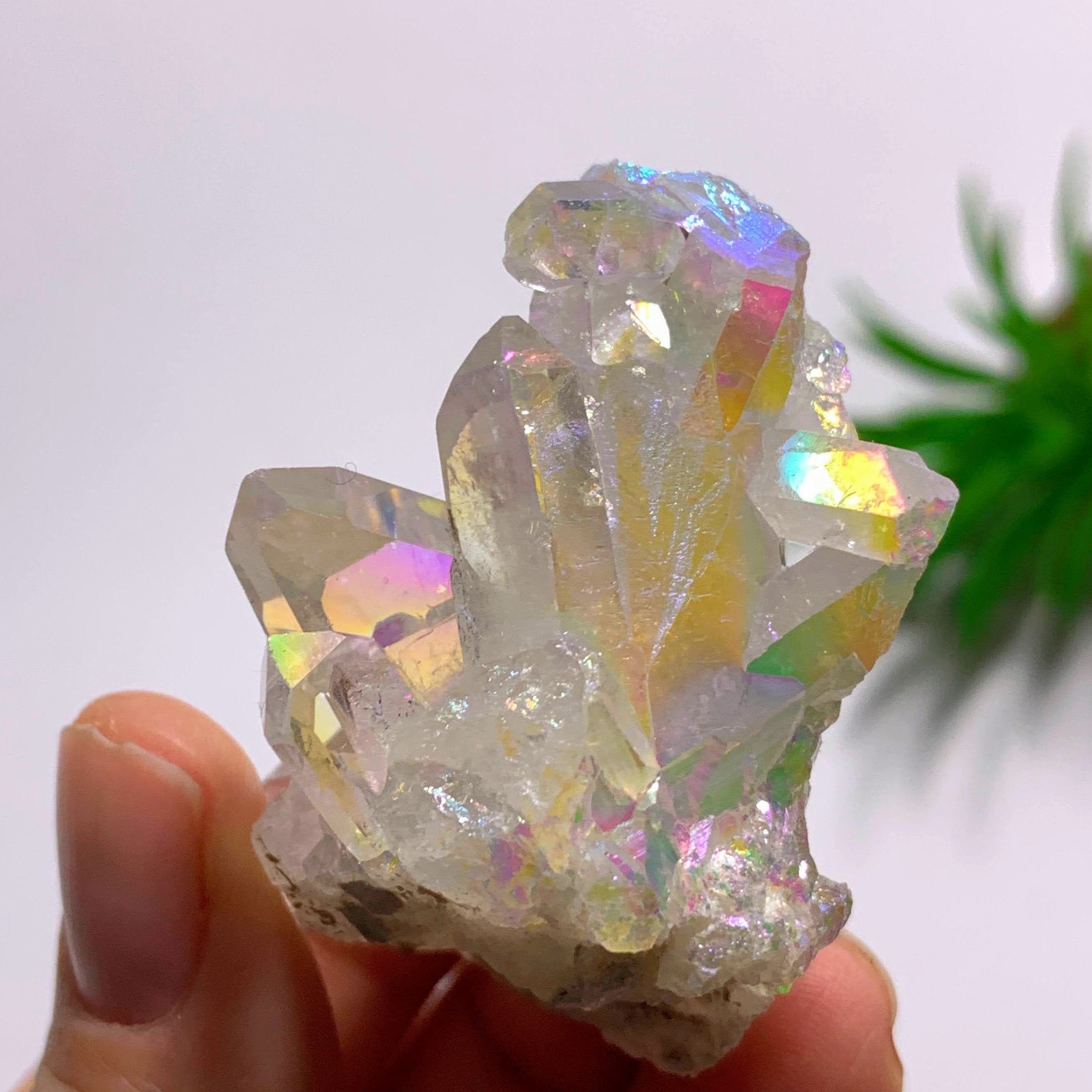 Angel Aura Opal Glow Quartz Cluster From Arkansas #4