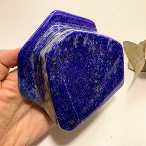 High Grade~ Deep Blue Lapis Lazuli & Pyrite Included Large Standing Display Specimen