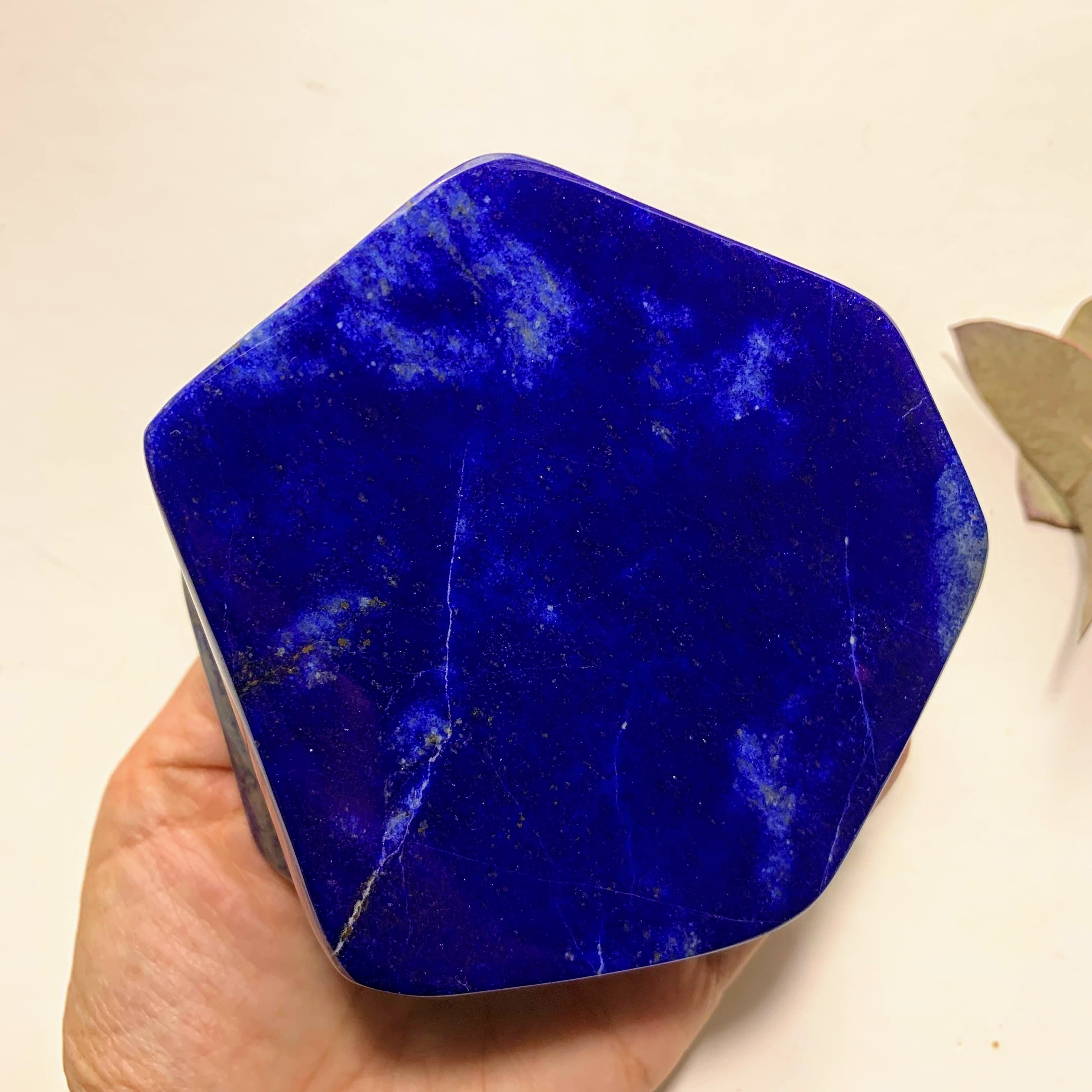 High Grade~ Deep Blue Lapis Lazuli & Pyrite Included Large Standing Display Specimen