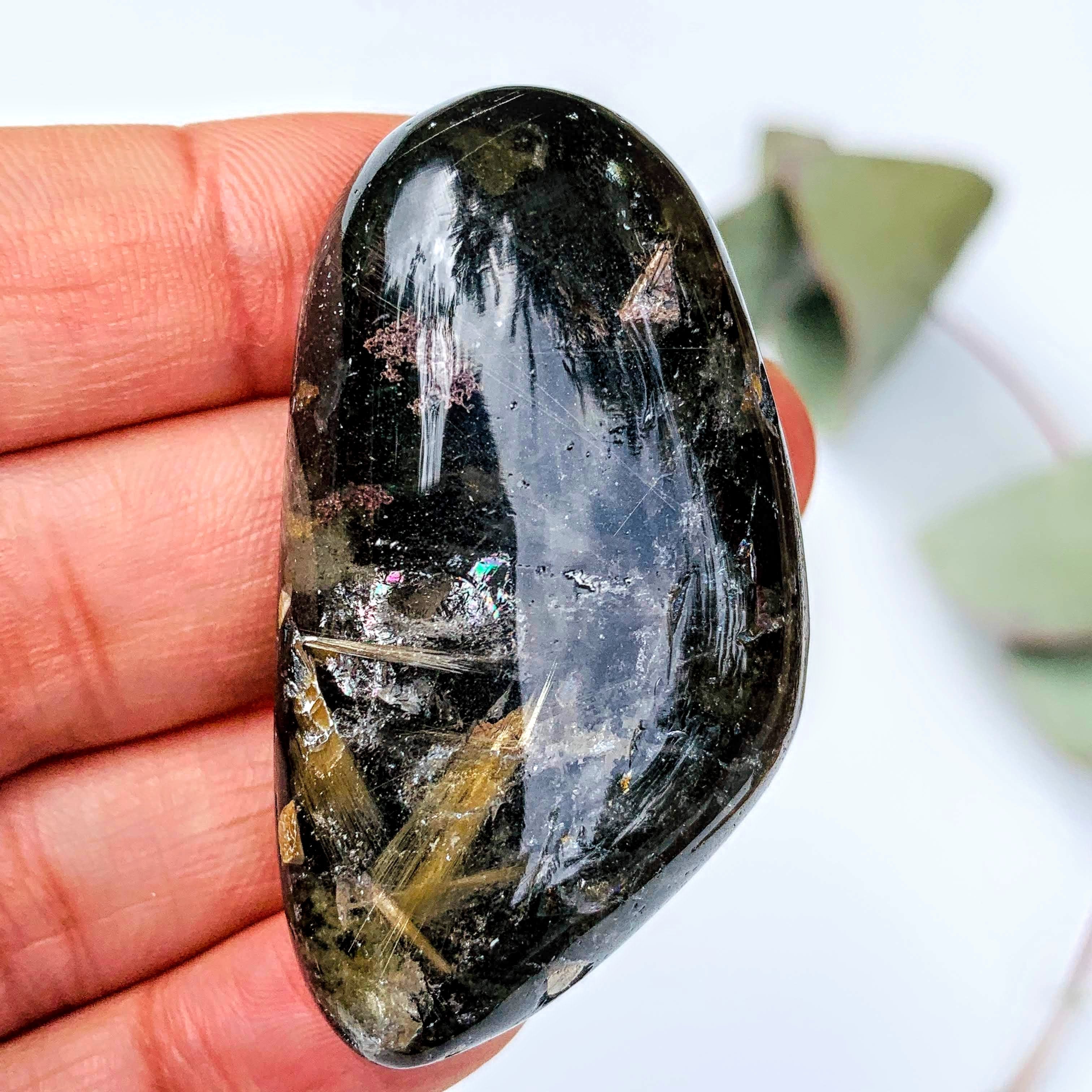 Unique Shamanic Dream Quartz With Huge Gold Rutile Blade Inclusions From Brazil - Earth Family Crystals