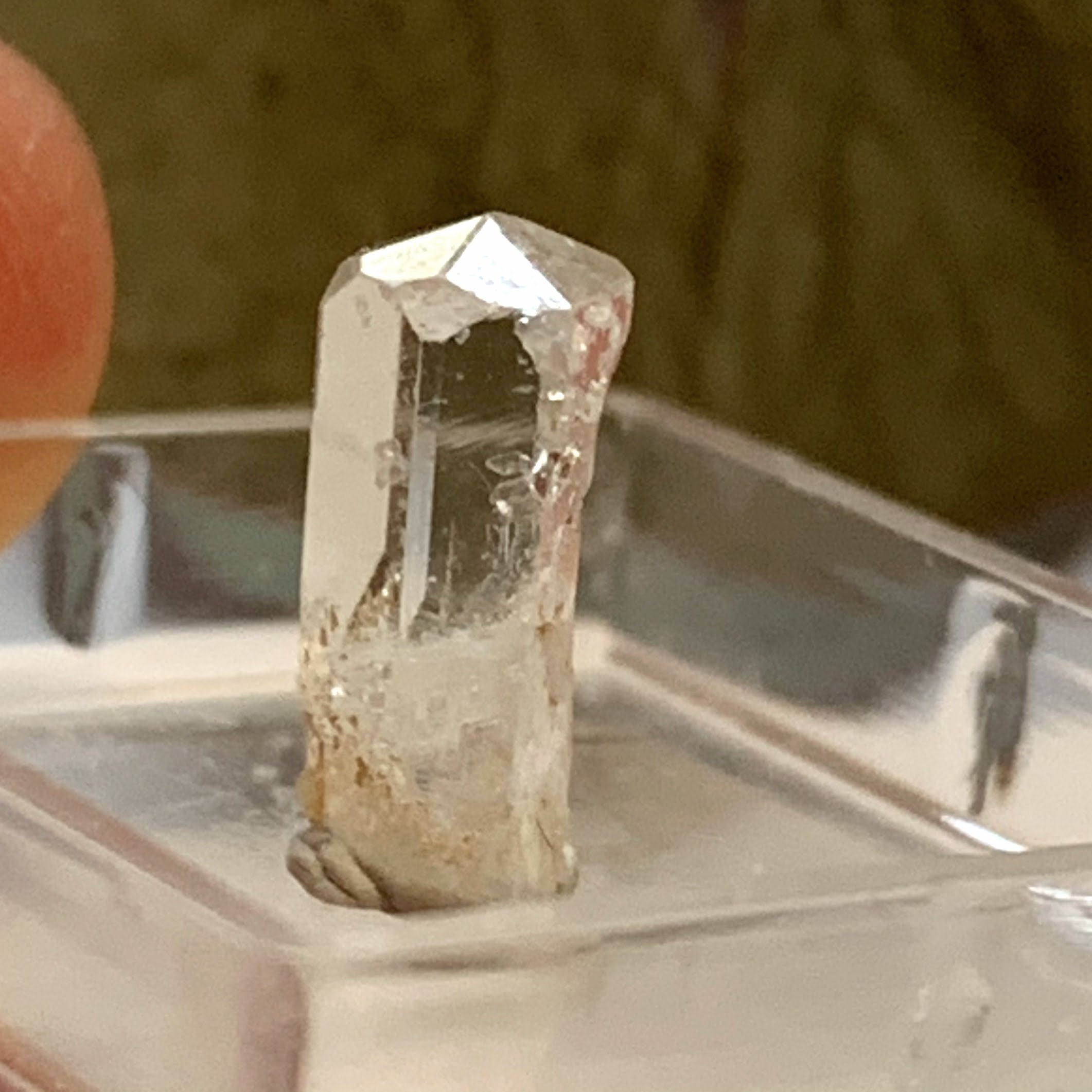 Rare~ Terminated Gem Phenacite (Phenakite) Dainty Collectors Crystal Point in Box From Brazil - 1 Carat  #4