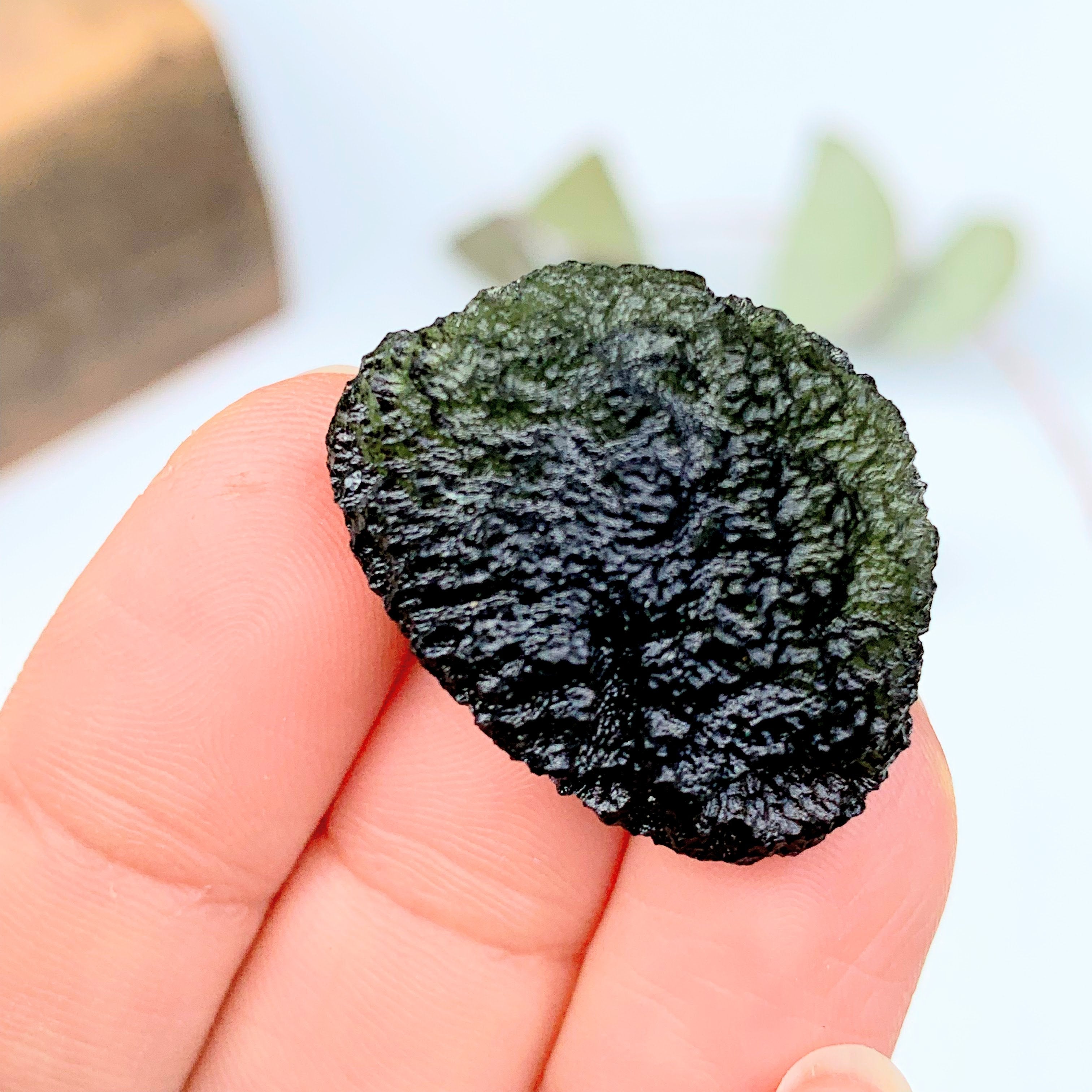Genuine-High AA GRADE Moldavite Raw Specimen From Czech Republic #1 - Earth Family Crystals