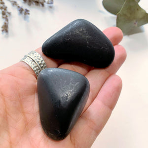 Private listing for KIM.M~EMF Protective Set of 2 Unpolished Shungite Specimens -Locality Russia - Earth Family Crystals