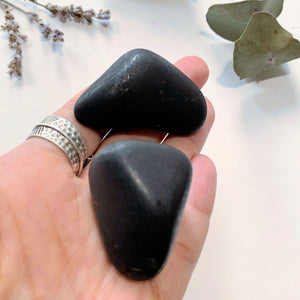 Private listing for KIM.M~EMF Protective Set of 2 Unpolished Shungite Specimens -Locality Russia - Earth Family Crystals