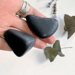 Private listing for KIM.M~EMF Protective Set of 2 Unpolished Shungite Specimens -Locality Russia - Earth Family Crystals