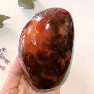 Incredible Fire Red & Orange Large Carnelian Free Form Standing Specimen ~Locality Madagascar - Earth Family Crystals