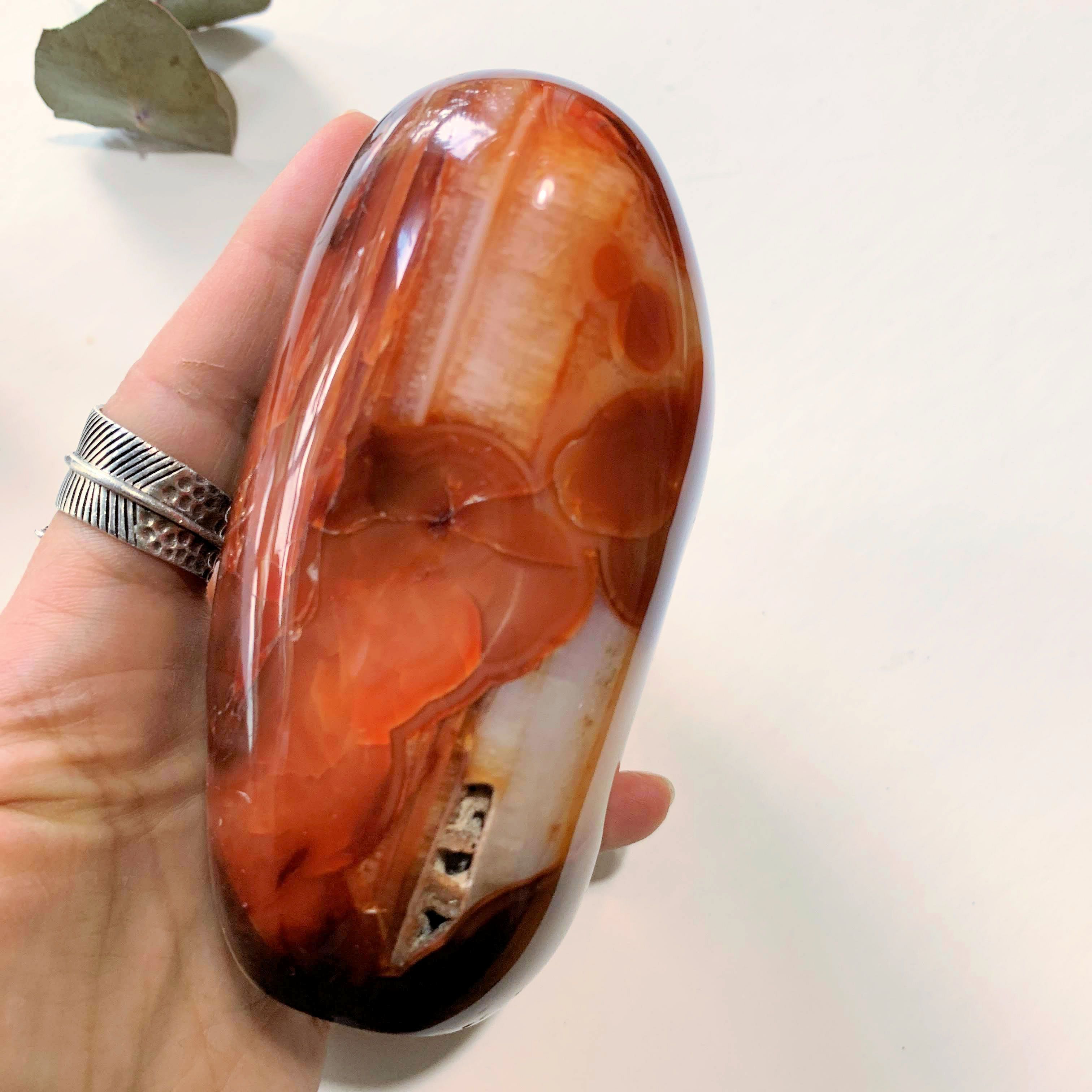 Incredible Fire Red & Orange Large Carnelian Free Form Standing Specimen ~Locality Madagascar - Earth Family Crystals