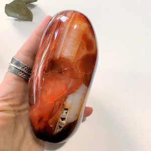 Incredible Fire Red & Orange Large Carnelian Free Form Standing Specimen ~Locality Madagascar - Earth Family Crystals